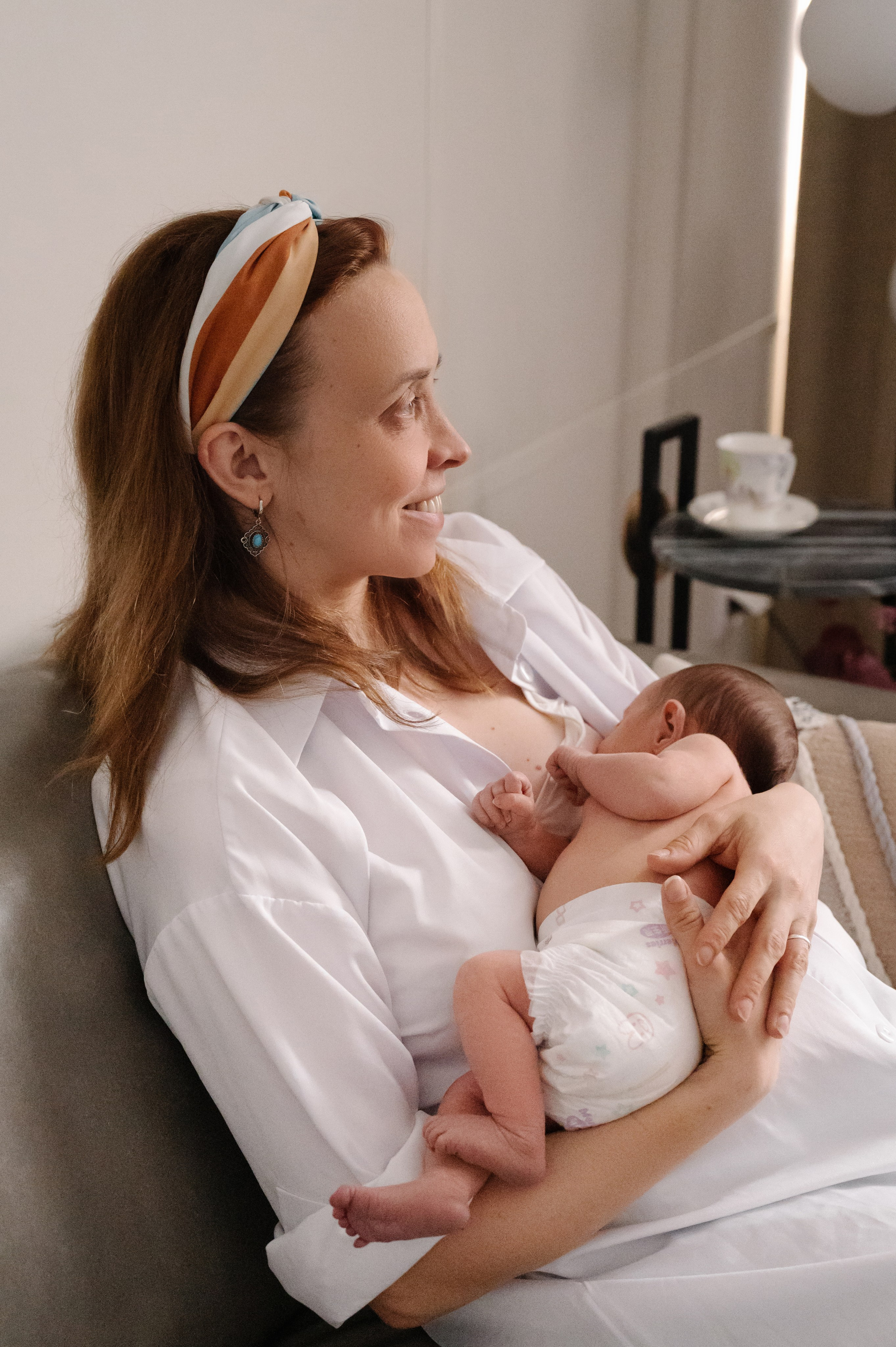 Выписка Алисии МД Лахта. Фотограф на роды СПБ Юлия Герасимова