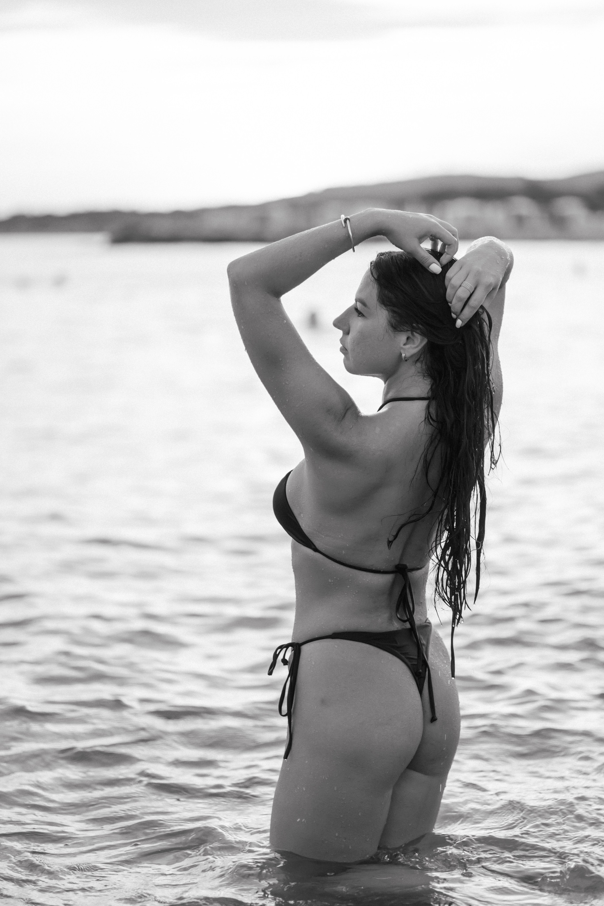 Закат на пляже Тонкий мыс. Семейный и портретный фотограф в Геленджике Любовь Бодрова