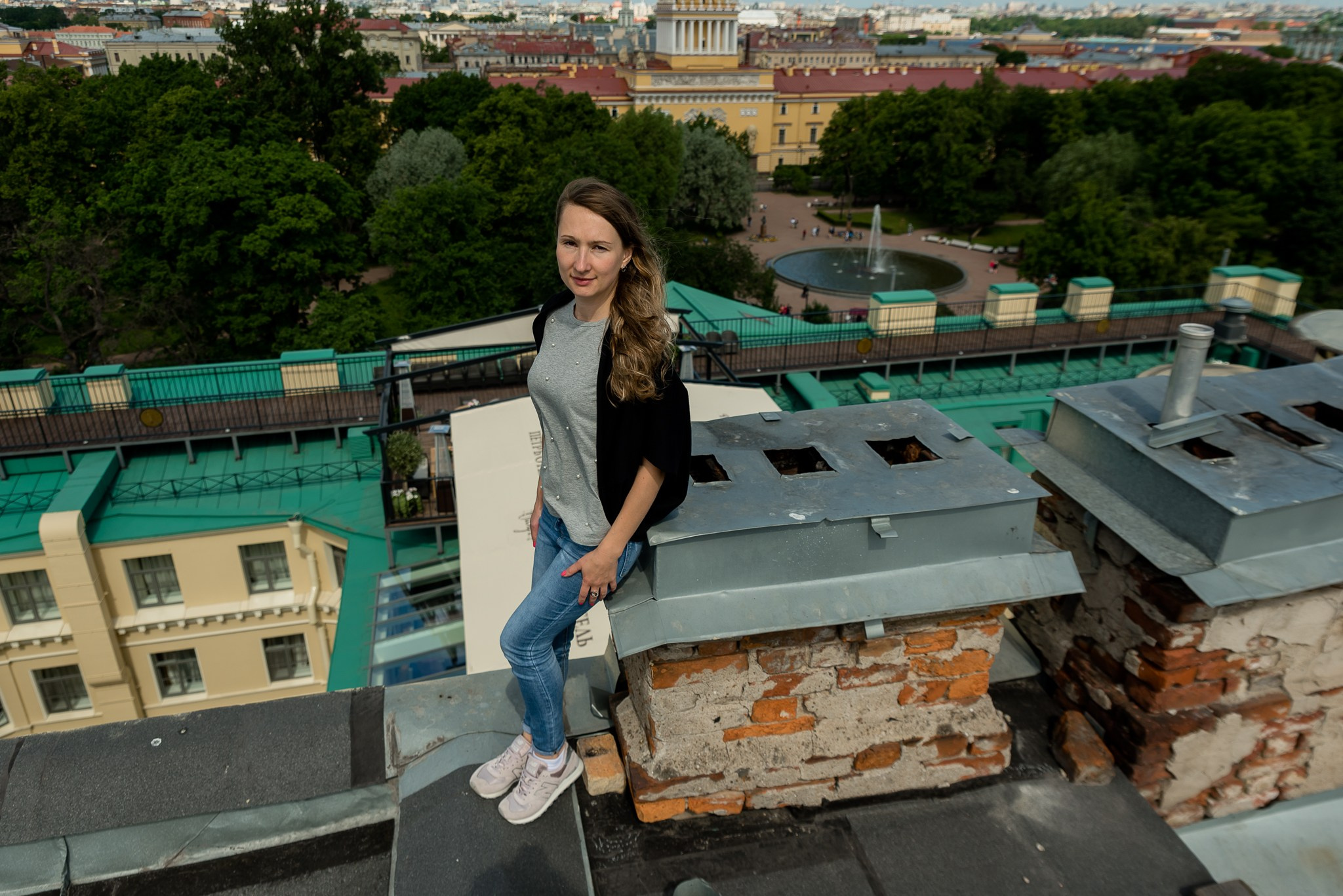 Крыша у Исаакиевского собора. Свадебный и семейный фотограф из Санкт-Петербурга Климов Анатолий