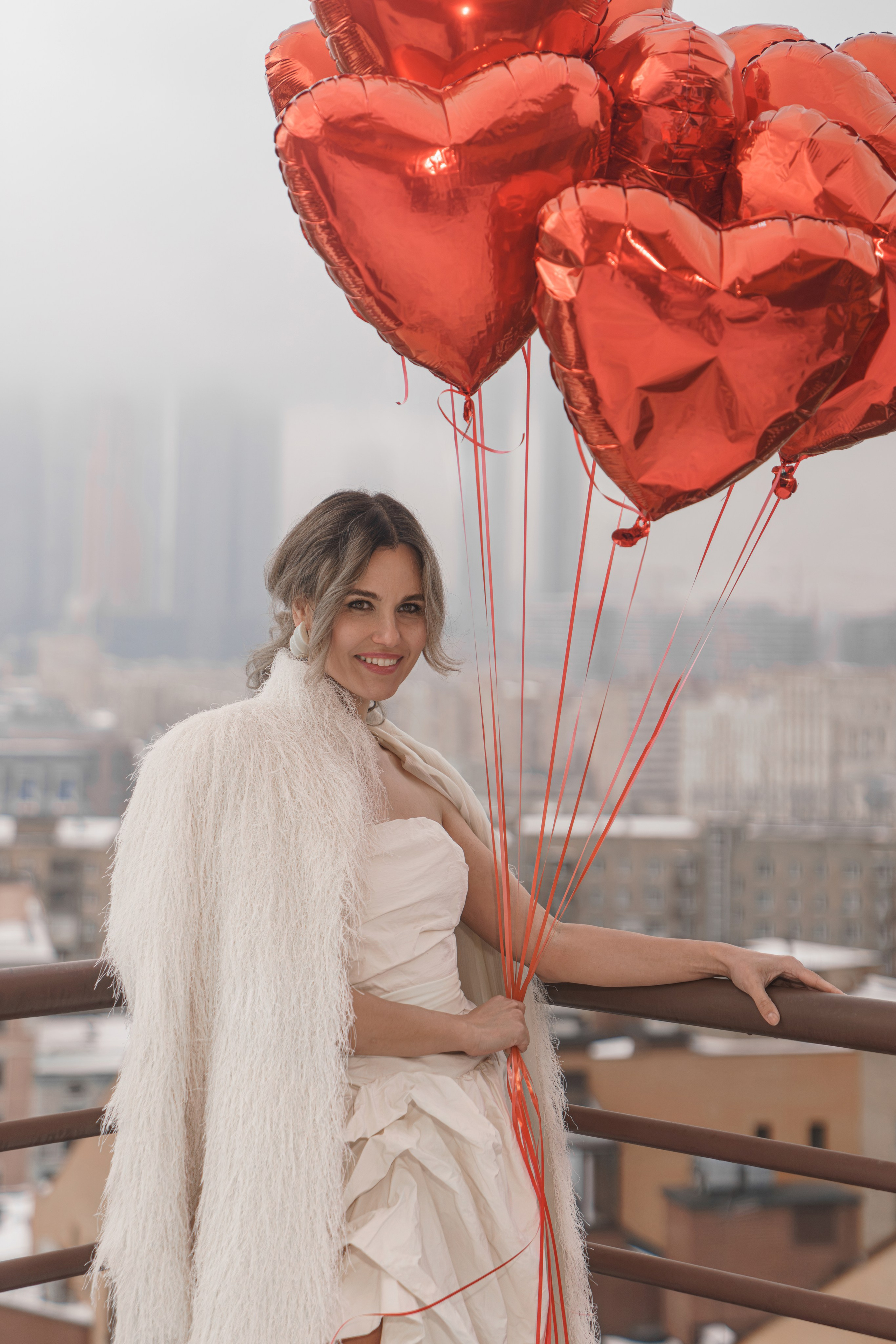 Съёмки на крыше в Москве. Фотограф Айгуль Вишня, съёмка в Москве и Санкт-Петербурге