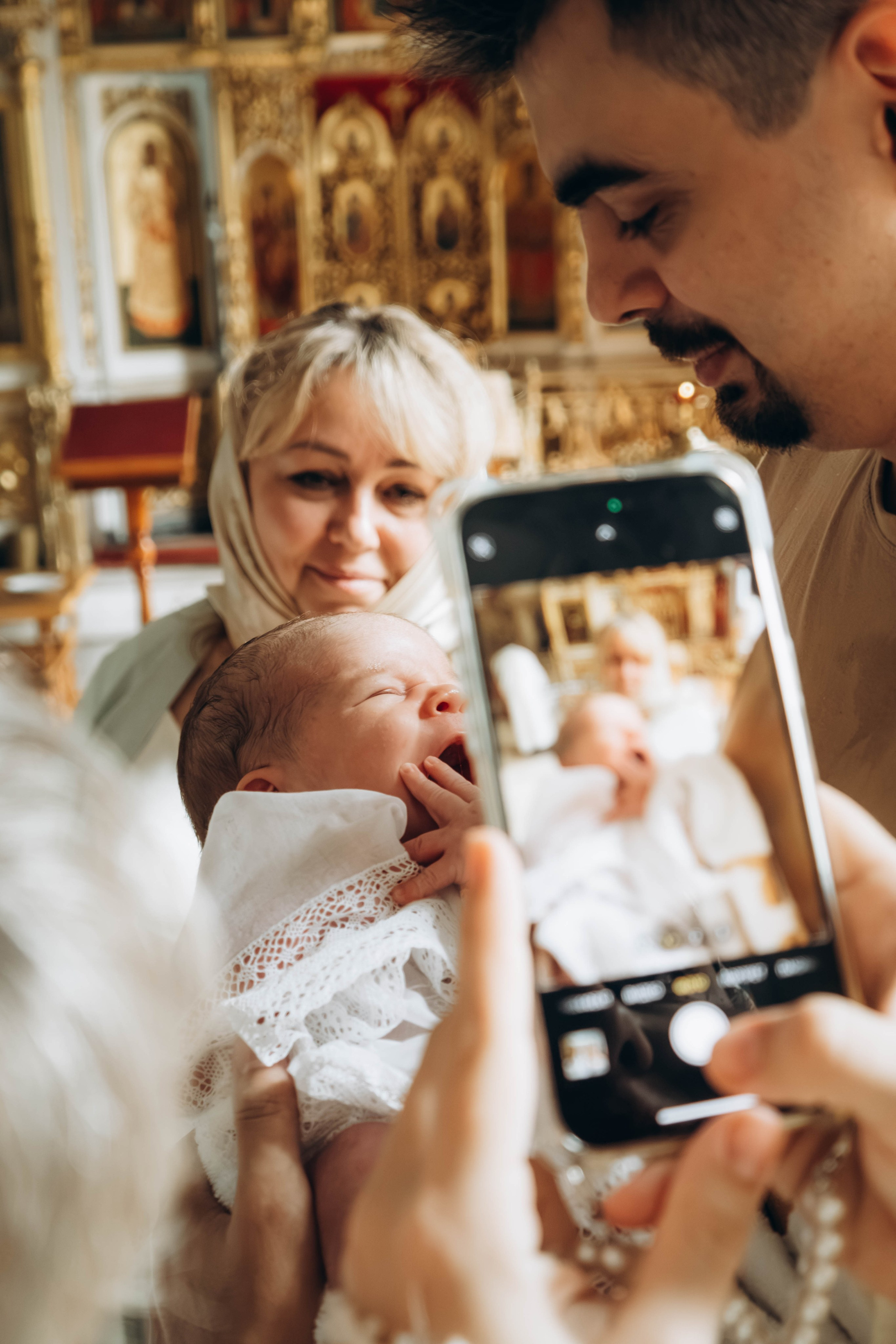 Крещение Макара. Фотограф Москва Валерия Веденина