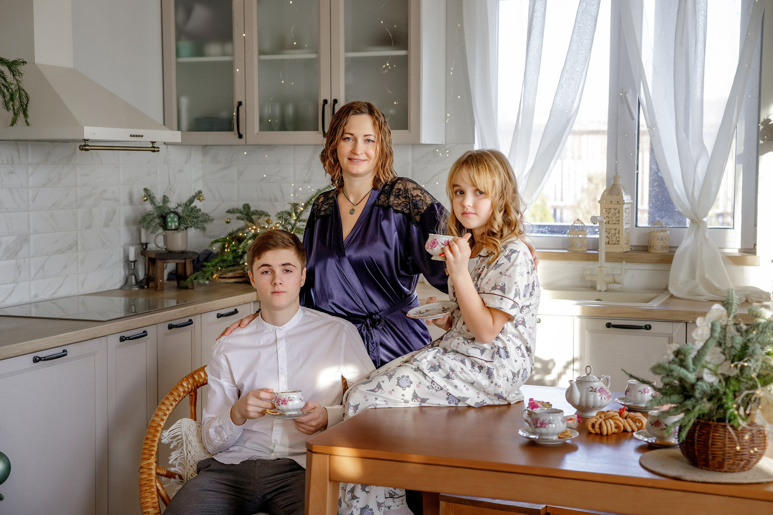 Новогодняя семейная фотосессия. Семейный и женский фотограф в Москве и Подольске Анна Корн