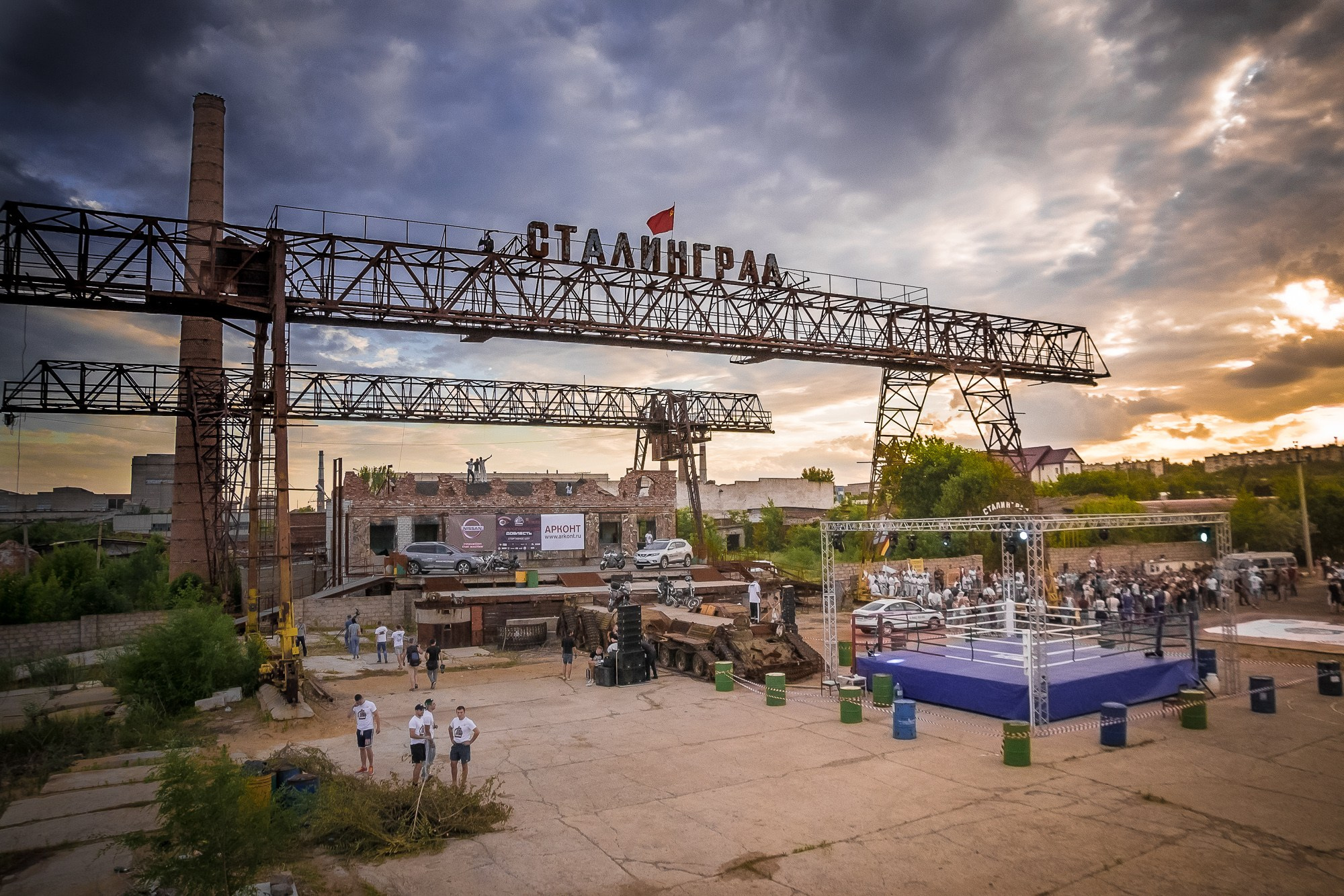 Площадка байк-шоу в Волгограде