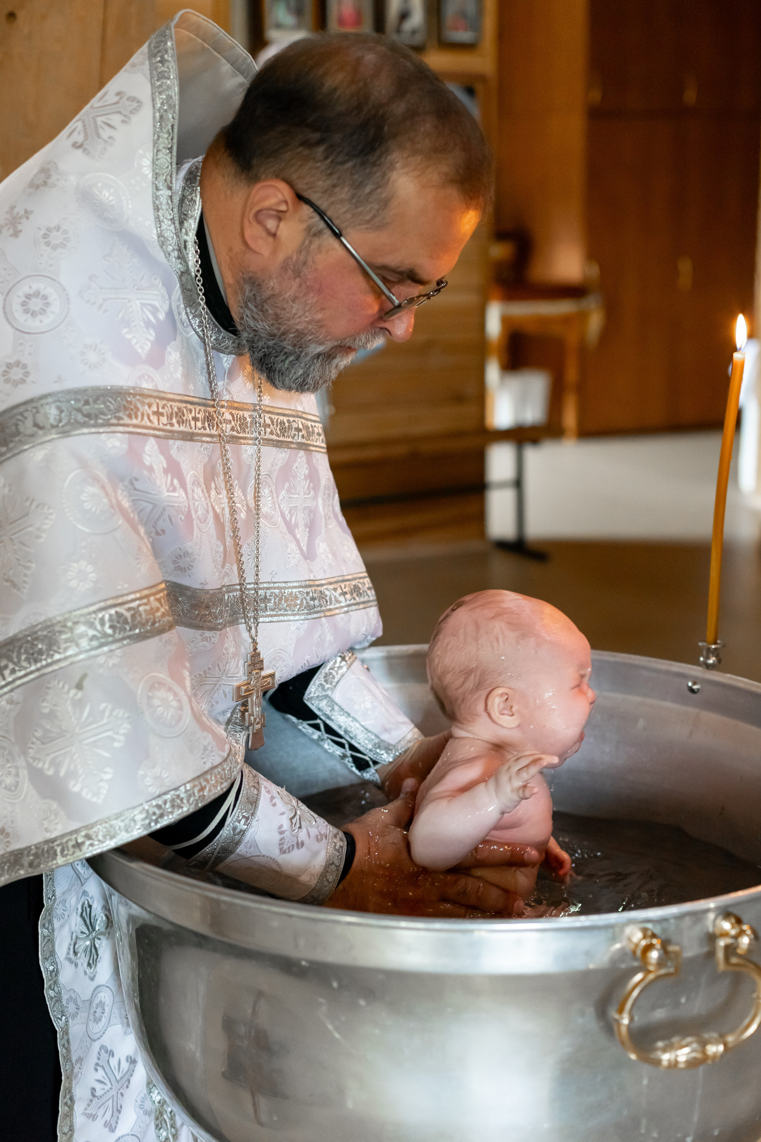 Таинство крещения Храм Святого страстотерпца Императора Николая Второго (г. Щелково). Фотограф Щелково/ Москва Татьяна Жучкова