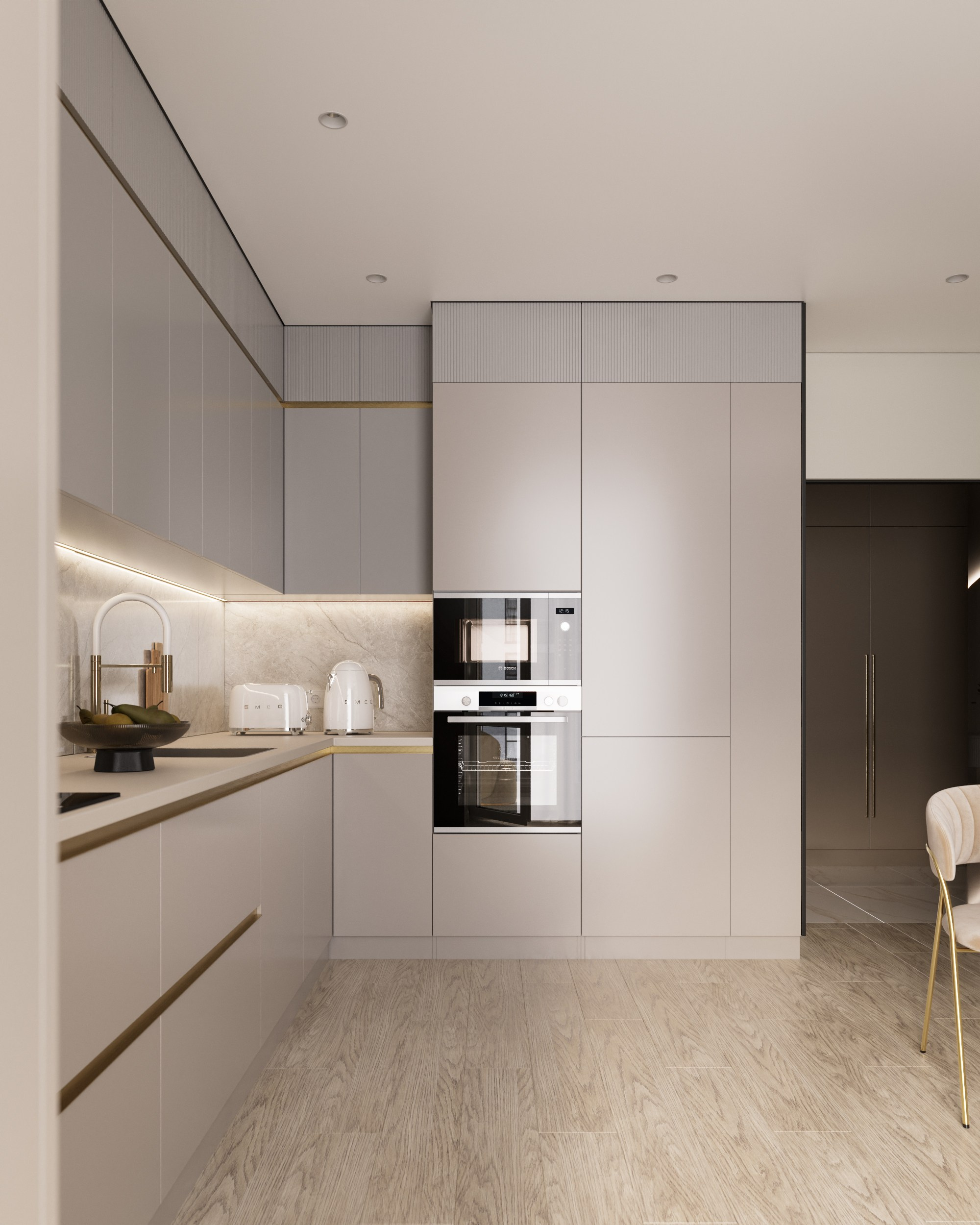 Квартира 70 кв. м. для семьи с ребенком ЖК «Смартполет». Дизайнер интерьеров Ростов-на-Дону Кристина Карпенко