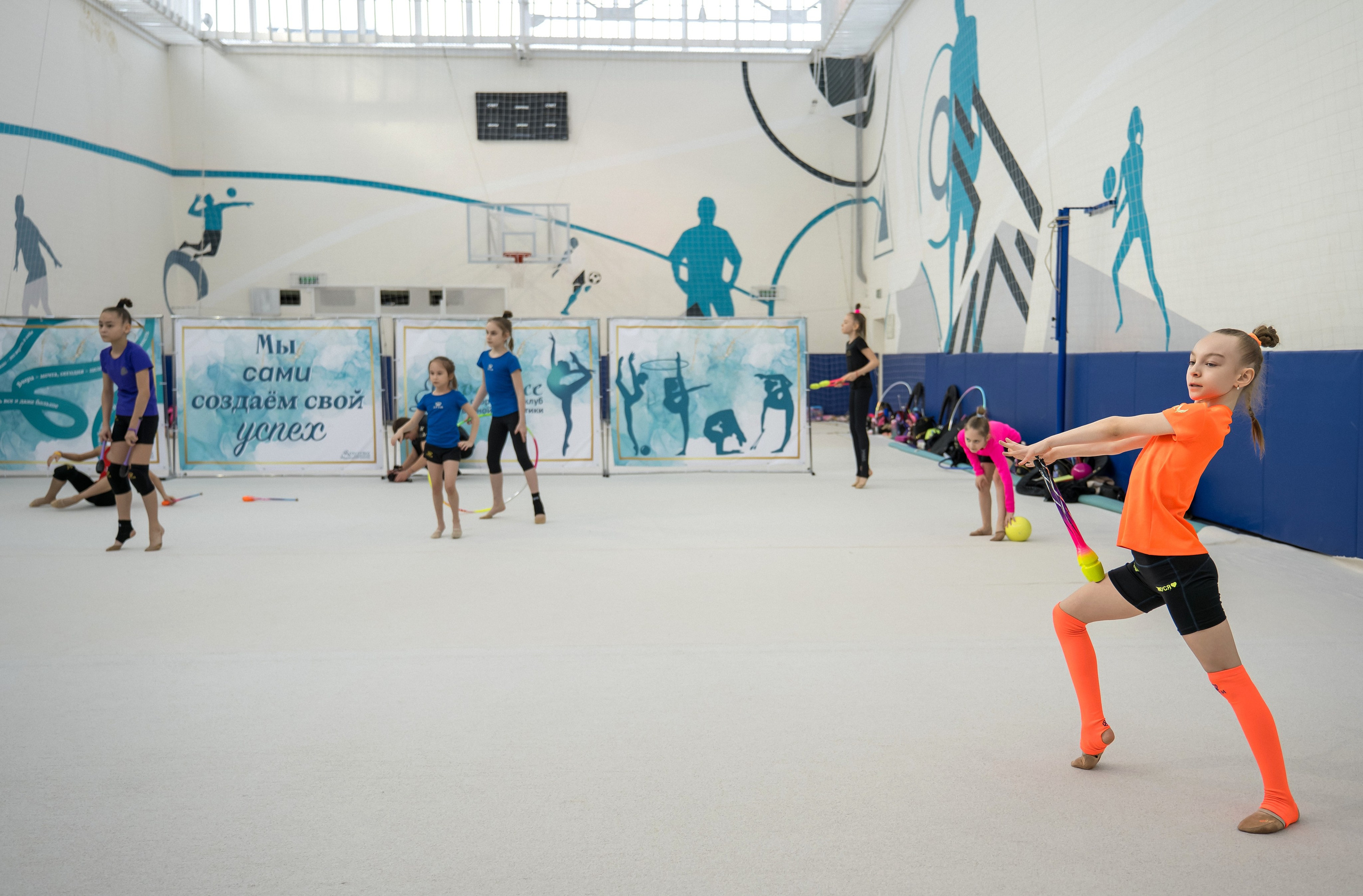 Тренировочный процесс. Художественная гимнастика. Фотограф в Москве