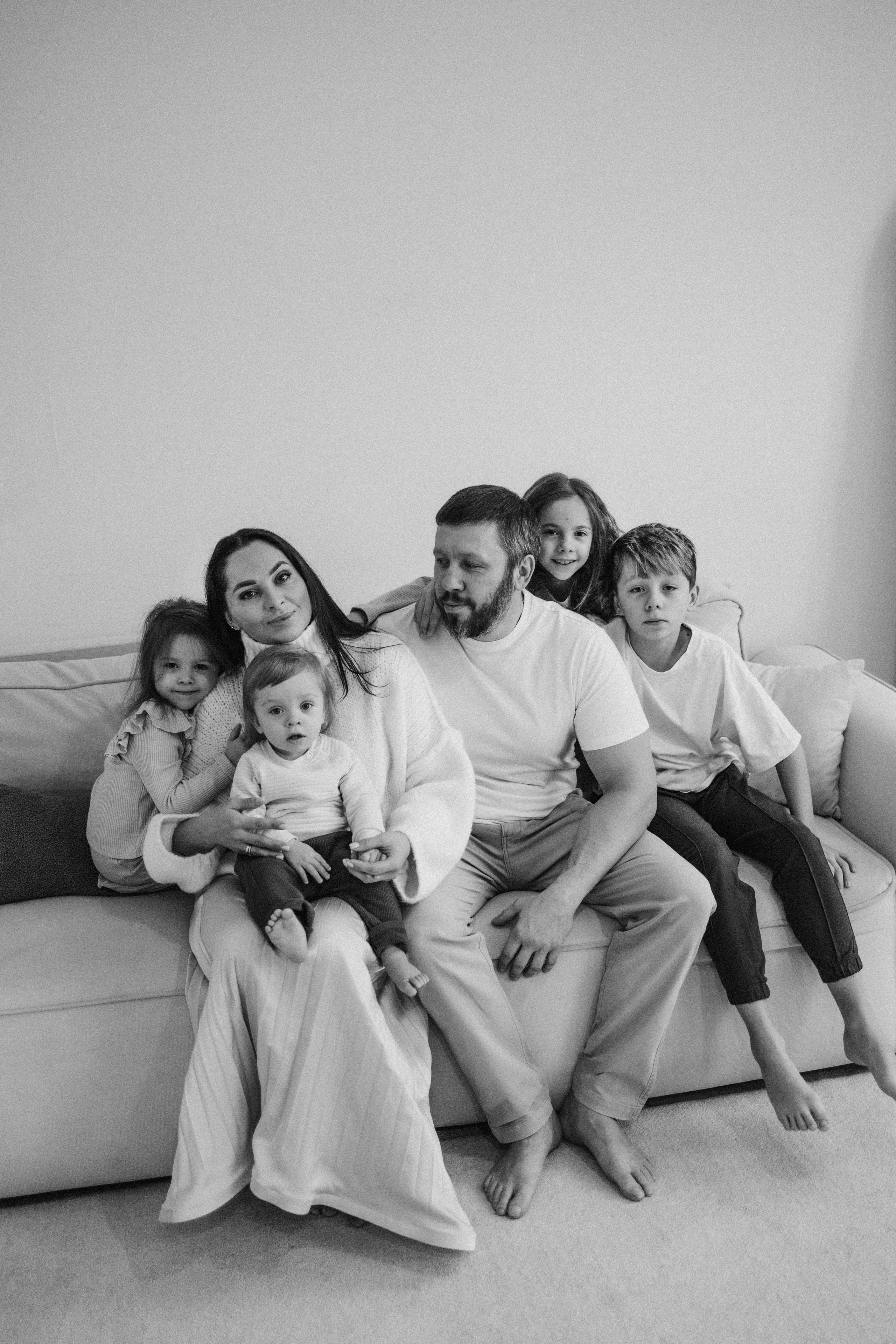 Вера и Евгений И их чудесные детки: Андрей, Артём, Виктория и Валерия. Фотограф в Санкт-Петербурге Светлана Арестова