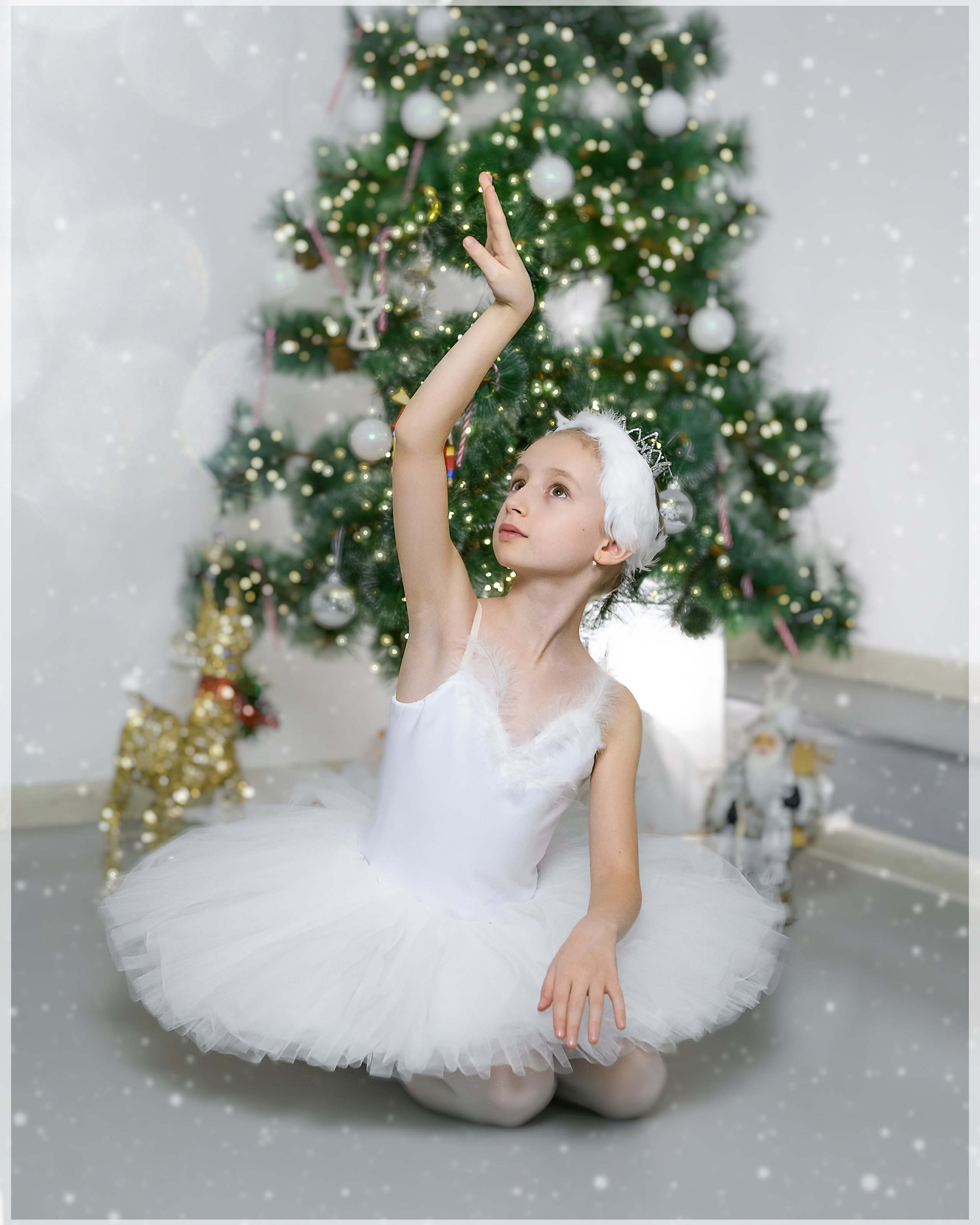 Новогодняя фотосессия юных балерин — Хореографическая студия STUDIO GRIG