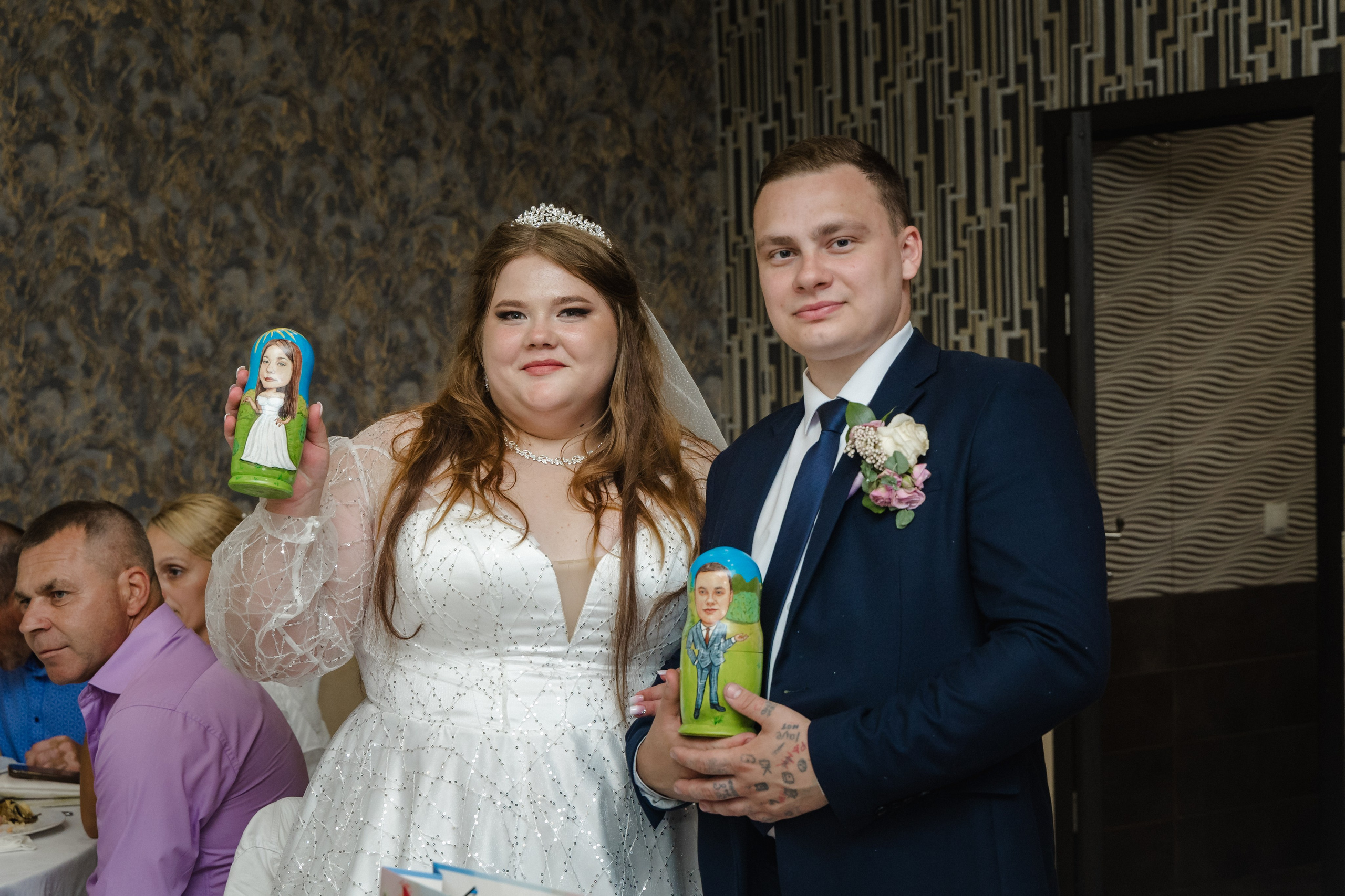 Николай и Диана, свадебный банкет. Свадебный и семейный фотограф в г. Волхов Алексей Кочерыжкин