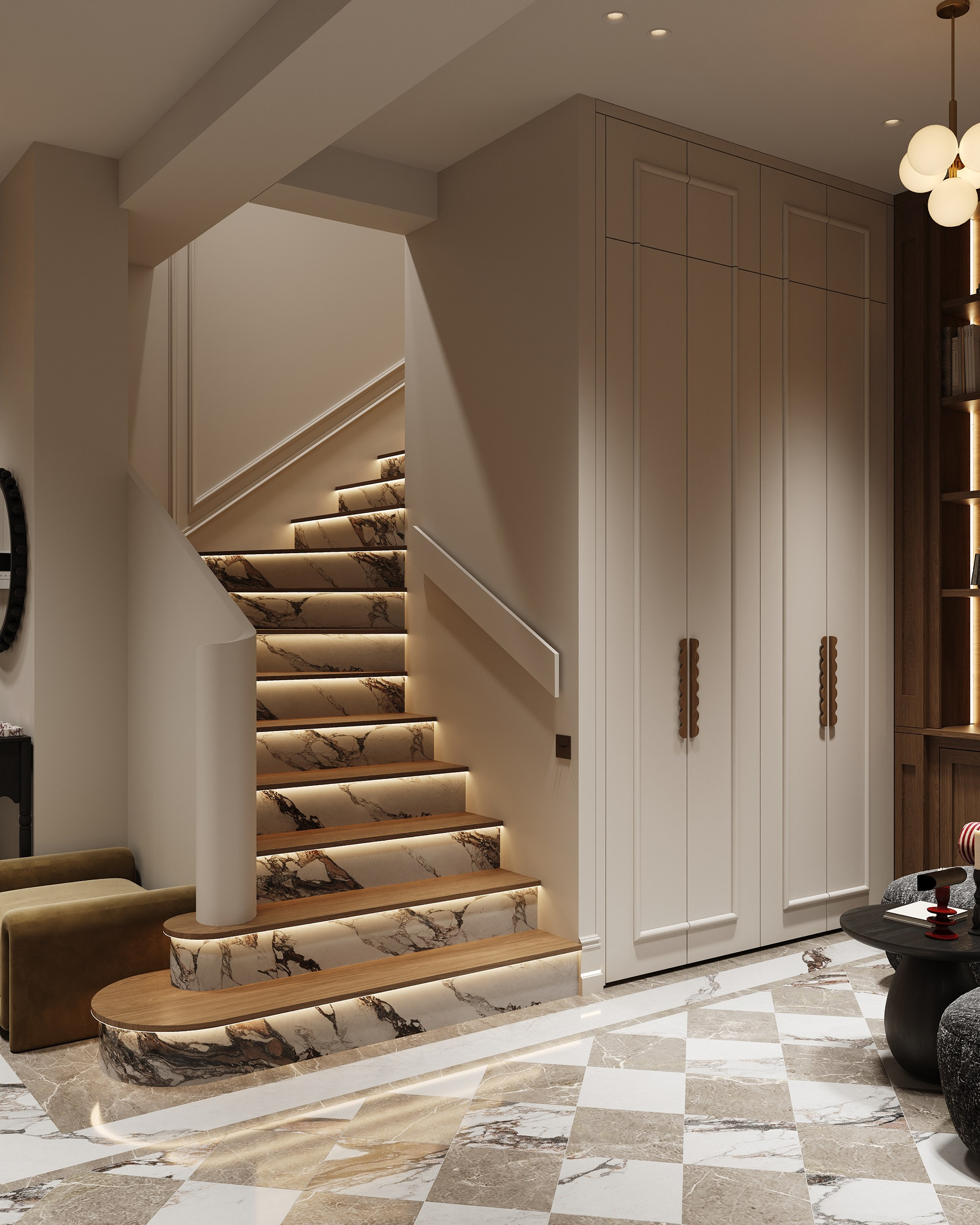 Прихожая «Минина». 3D визуализация интерьера Надежда Соколова