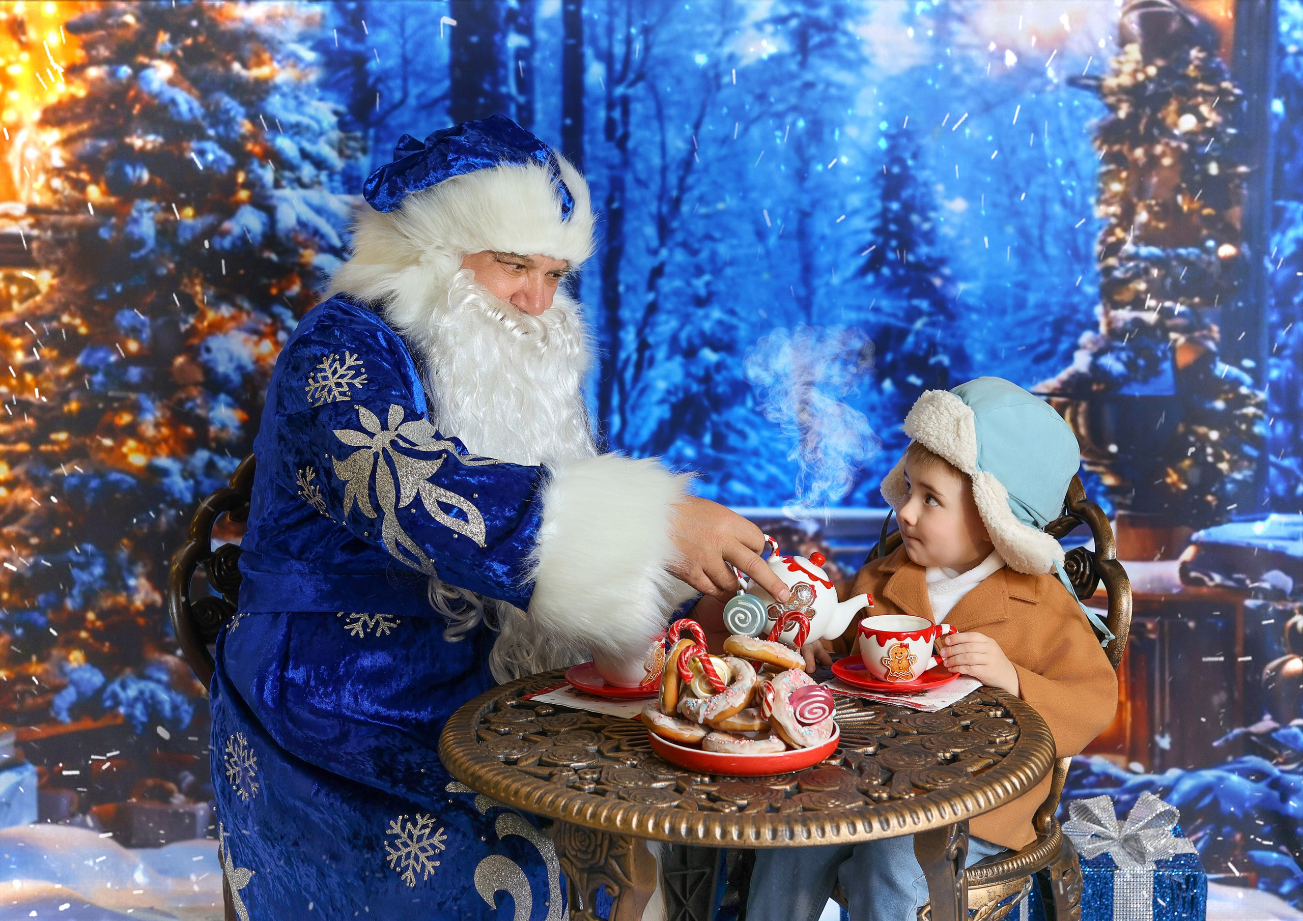 Фотосессия «В гостях у Деда Мороза» 2025. Фотограф в детский сад Елена Колчева Новокузнецк