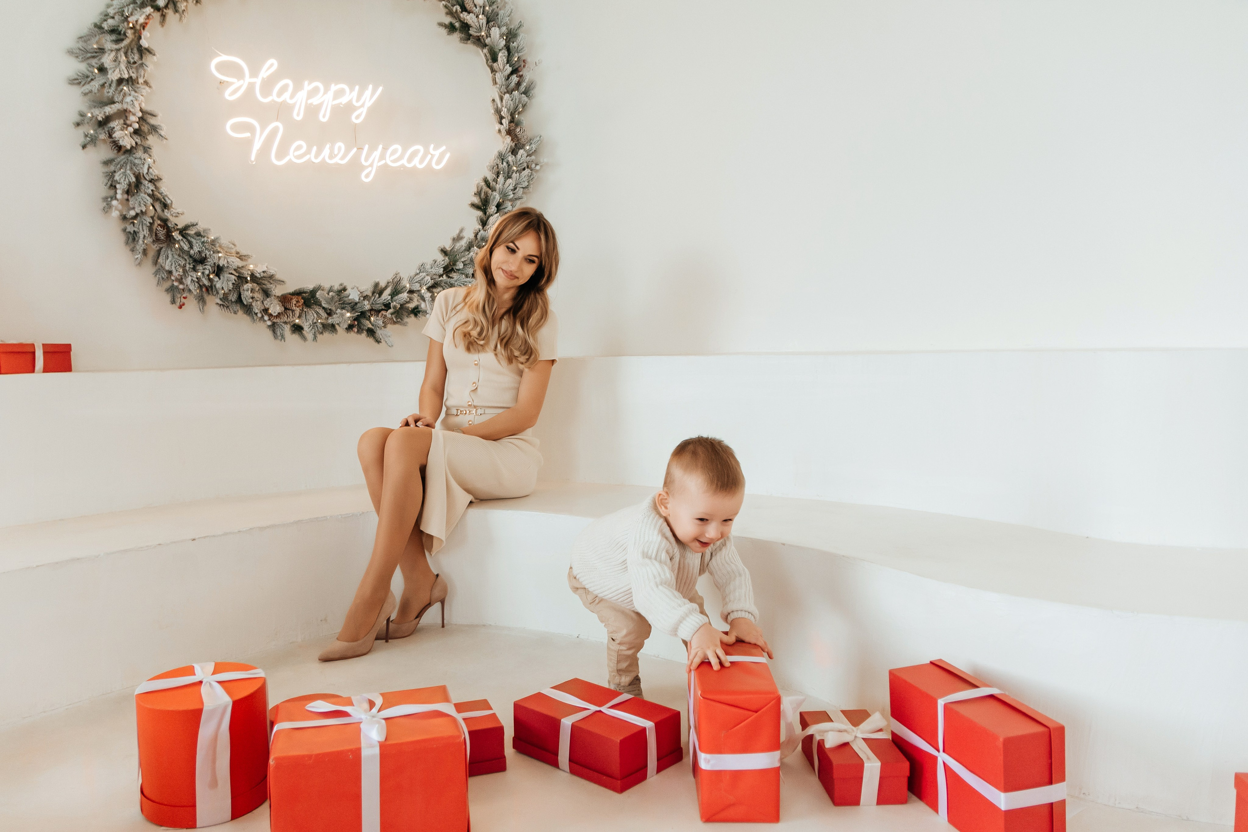 Новогодняя фотосессия Юля, Ярослав и Ростик. Семейный и детский фотограф Кущ Наташа