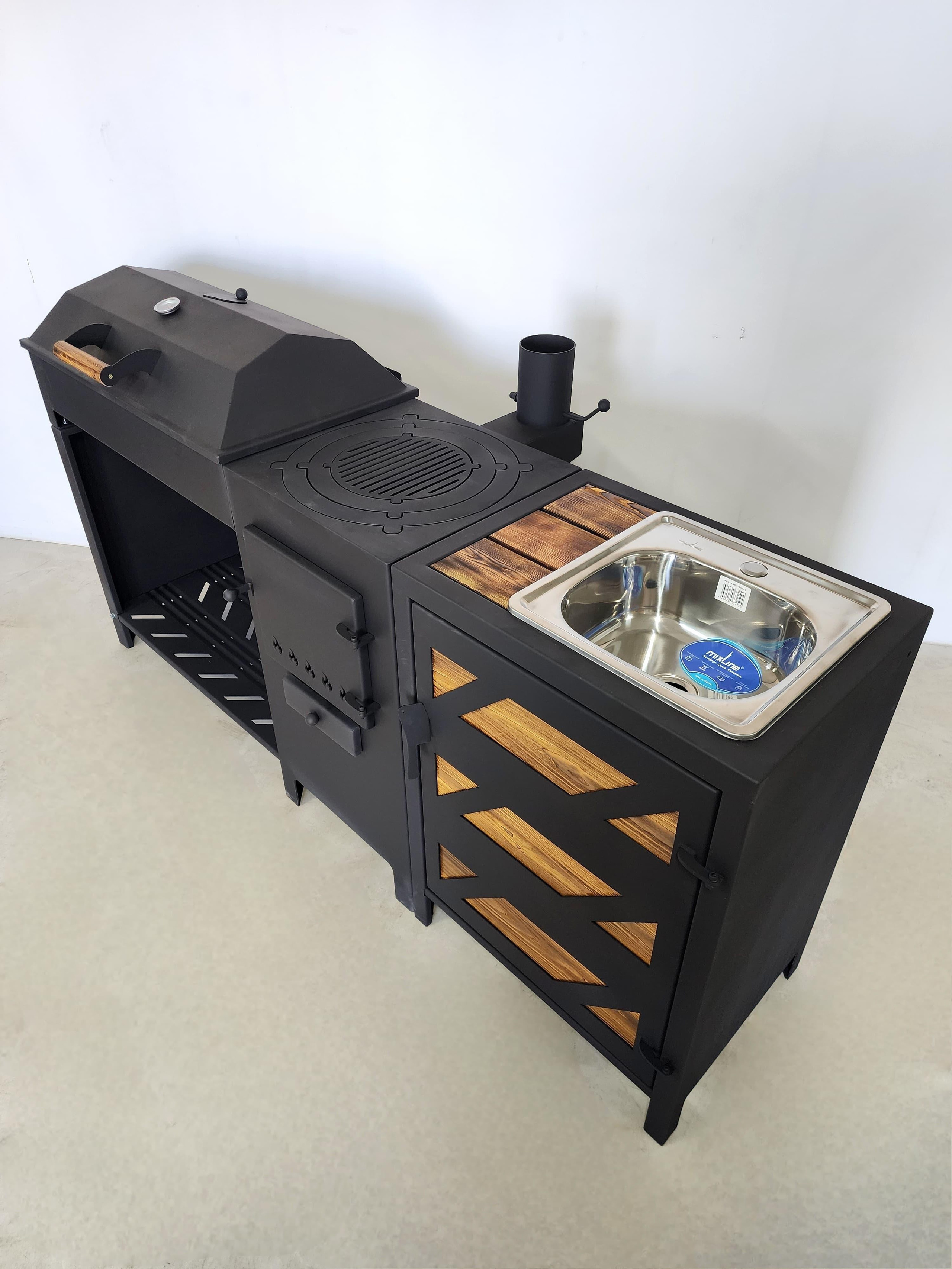 Джета с мойкой. Купить / заказать мангал для дома в Краснодаре от производителя «Мангал Мастер»