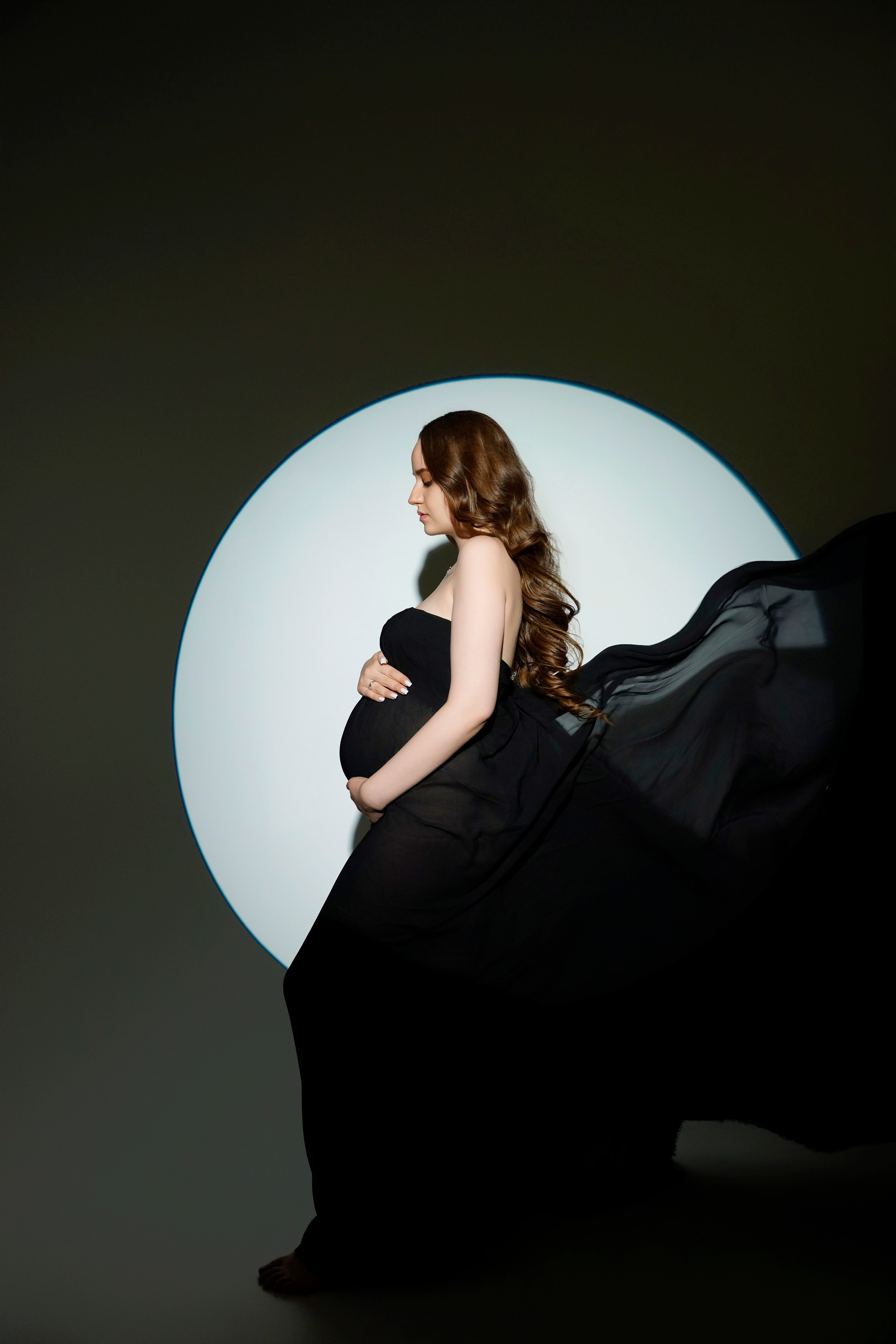 Съёмка беременности в моей фотостудии «НЕБО». Женский фотограф в Химках Алёна Ленёва