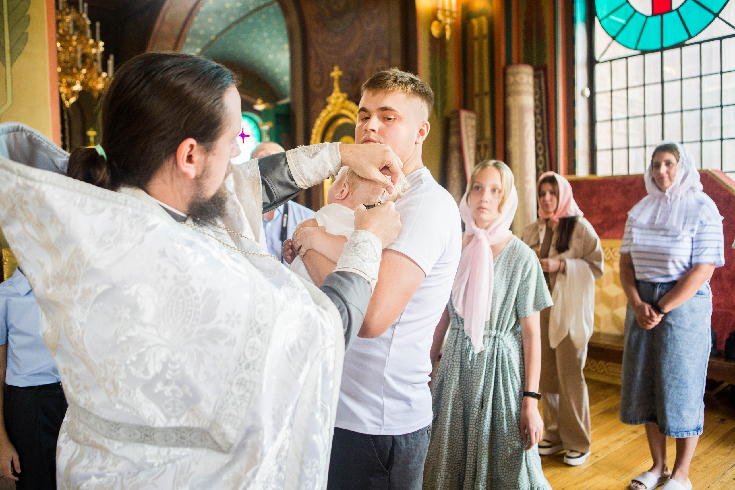 Крещение Юрия. Свято-Троицкий Собор. Свадебный семейный и детский фотограф в Краснодаре Карина Федоровская