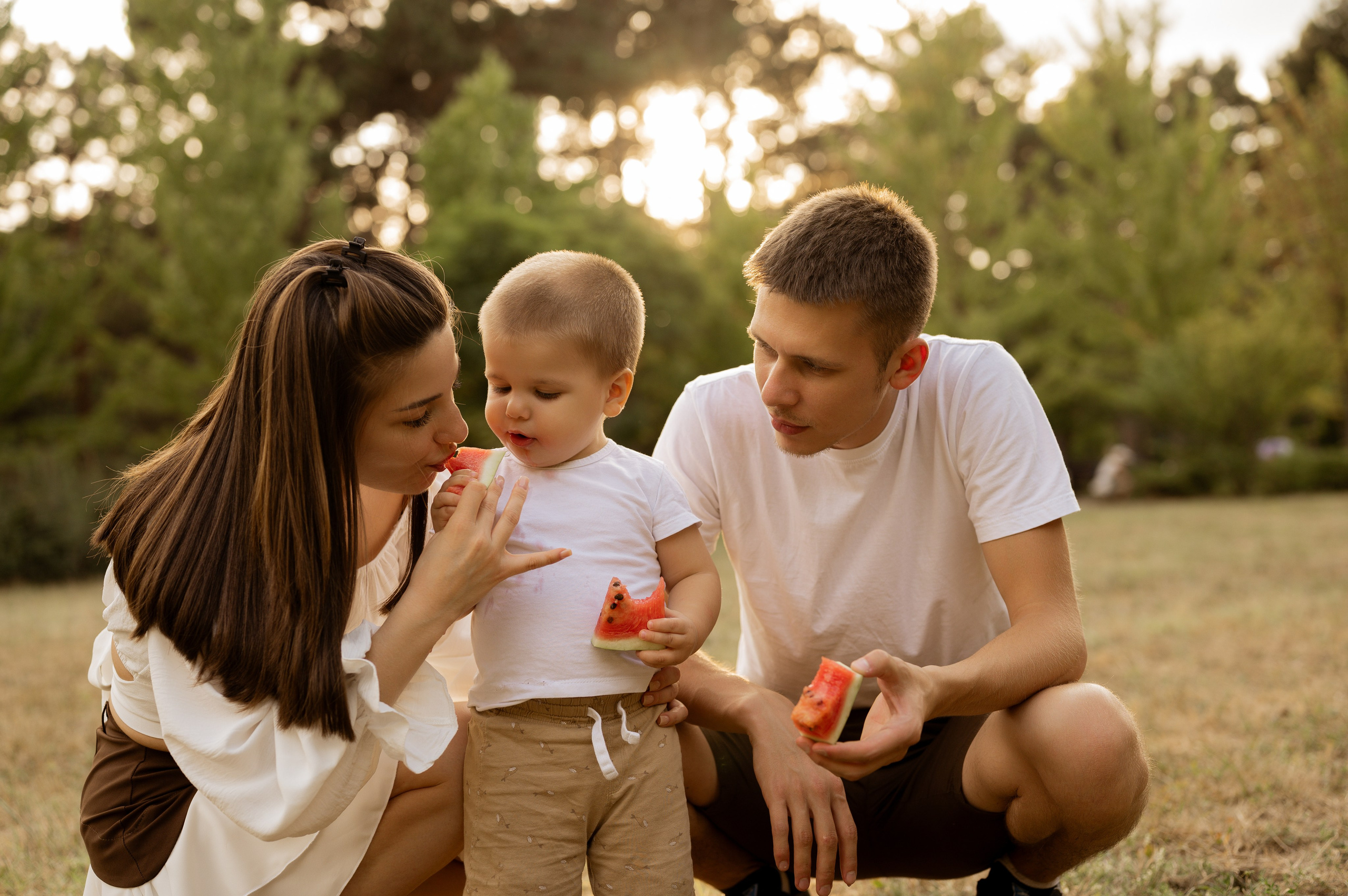 Летняя семейная фотосессия в парке. Свадебный и семейный фотограф в Краснодаре Алина Мельник