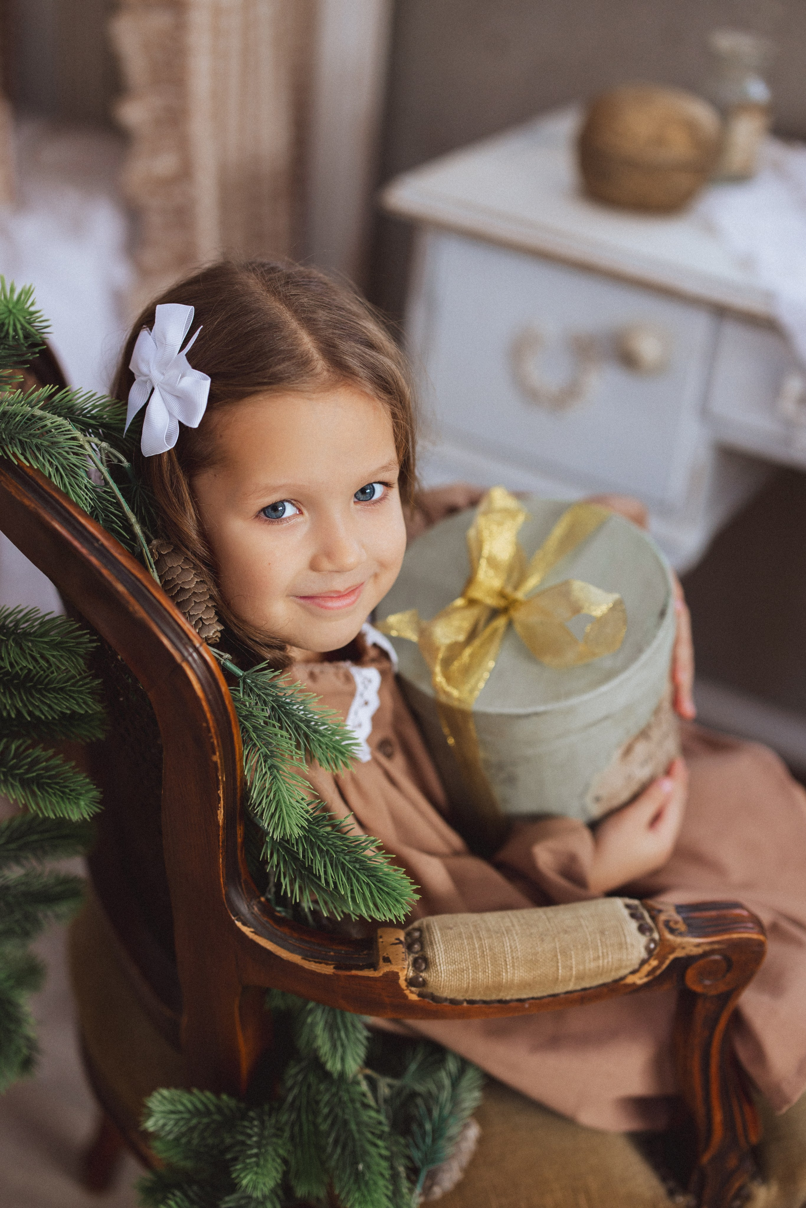 Новогодняя фотосессия в стиле Винтаж. Семейный и детский фотограф в Краснодаре Анна Трашкова