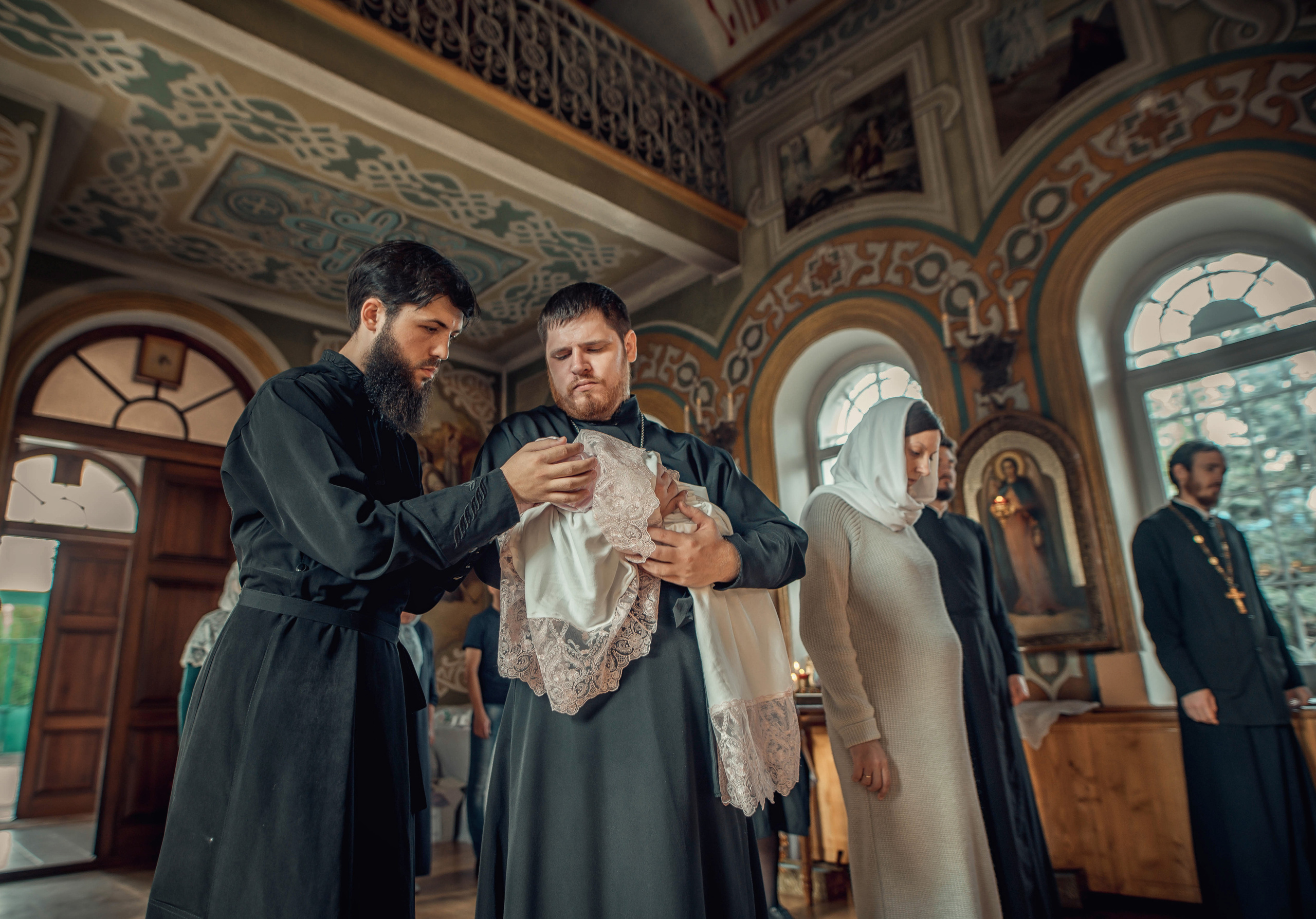 Таинство Крещения Анастасии. Храм Николая Чудотворца г. Волгоград. Церковный, семейный и репортажный фотограф Волгоград, Волжский