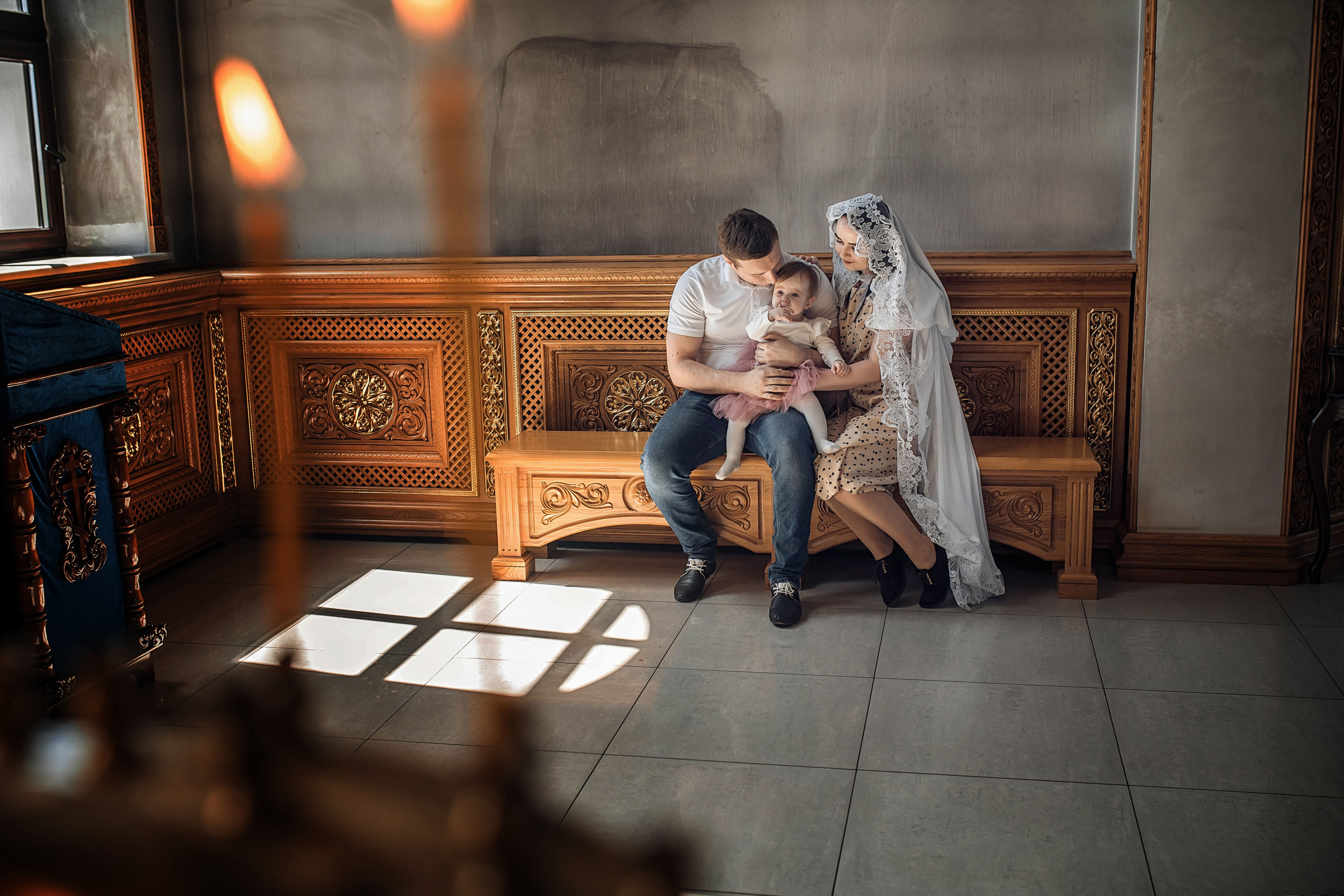 Таинство Крещение Александры. Храм Святого Луки г. Волжский. Церковный, семейный и репортажный фотограф Волгоград, Волжский