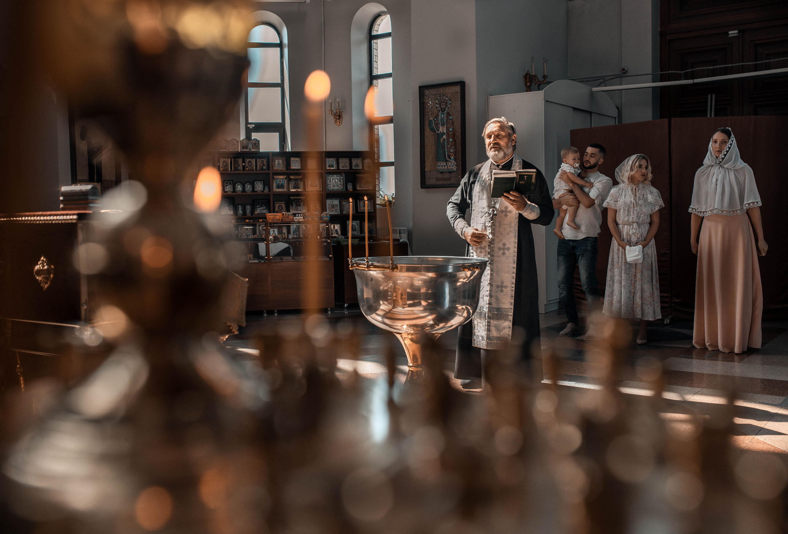 Таинство Крещение Давида. Храм Всех Святых Мамаев Курган г. Волгоград. Церковный, семейный и репортажный фотограф Волгоград, Волжский