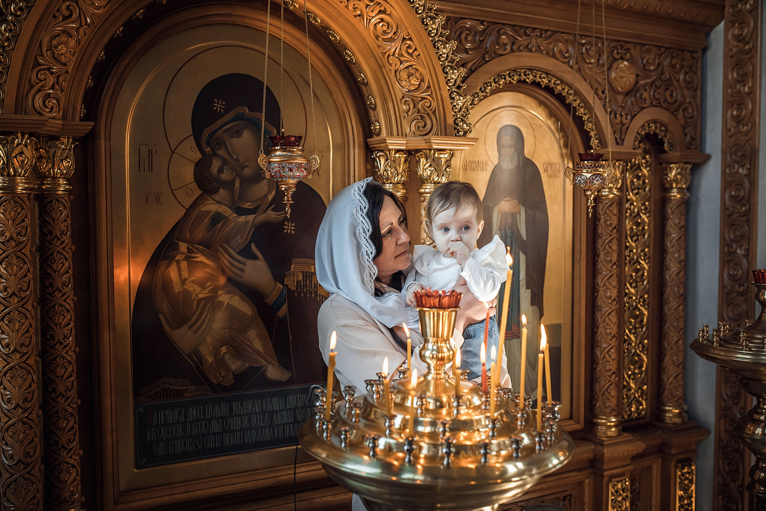 Таинство Крещение Александры. Храм Святого Луки г. Волжский. Церковный, семейный и репортажный фотограф Волгоград, Волжский