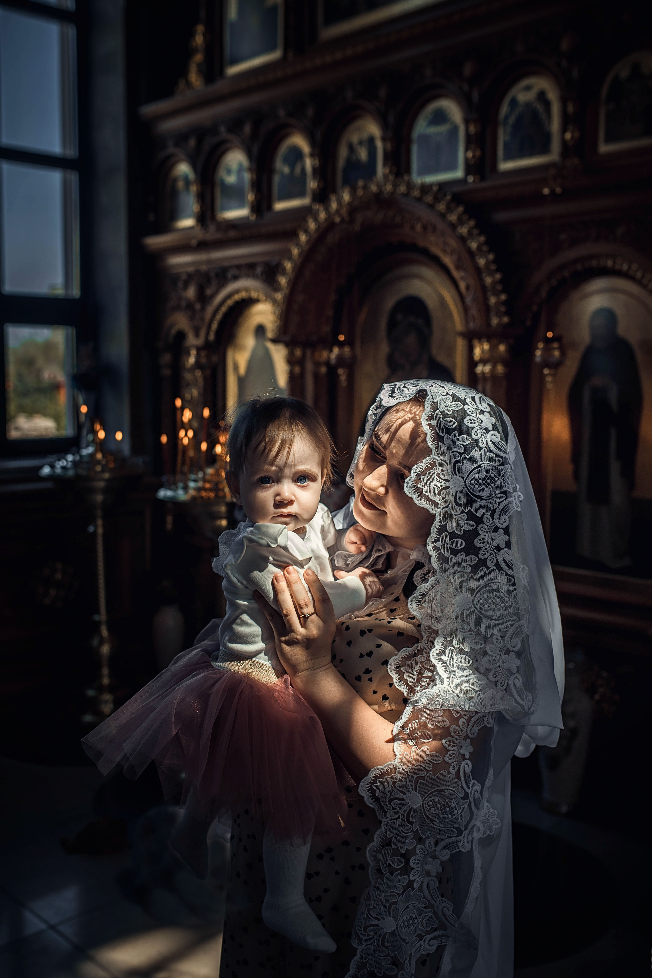 Таинство Крещение Александры. Храм Святого Луки г. Волжский. Церковный, семейный и репортажный фотограф Волгоград, Волжский