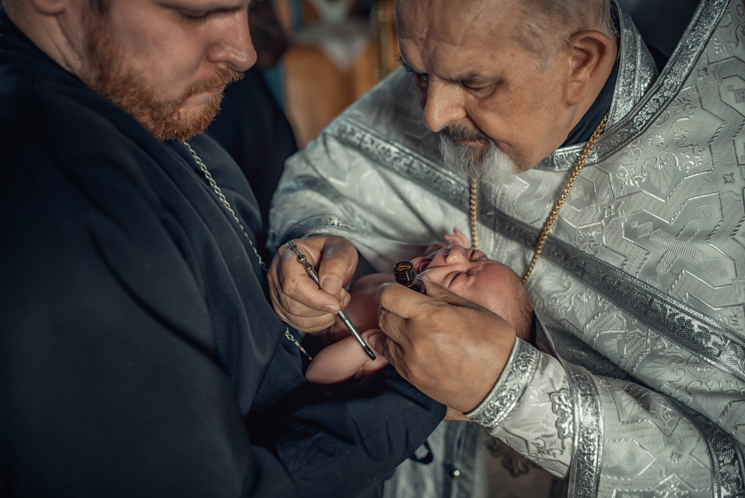 Таинство Крещения Анастасии. Храм Николая Чудотворца г. Волгоград. Церковный, семейный и репортажный фотограф Волгоград, Волжский