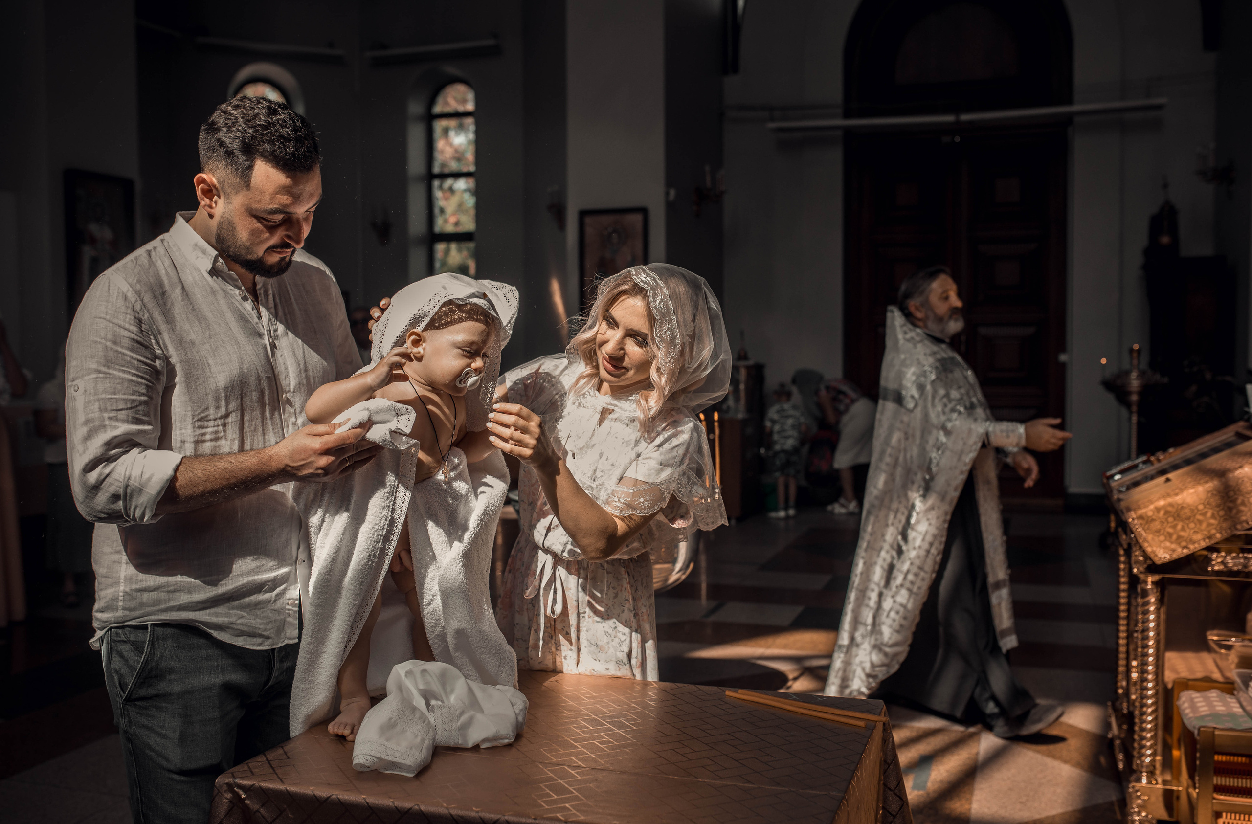 Таинство Крещение Давида. Храм Всех Святых Мамаев Курган г. Волгоград. Церковный, семейный и репортажный фотограф Волгоград, Волжский