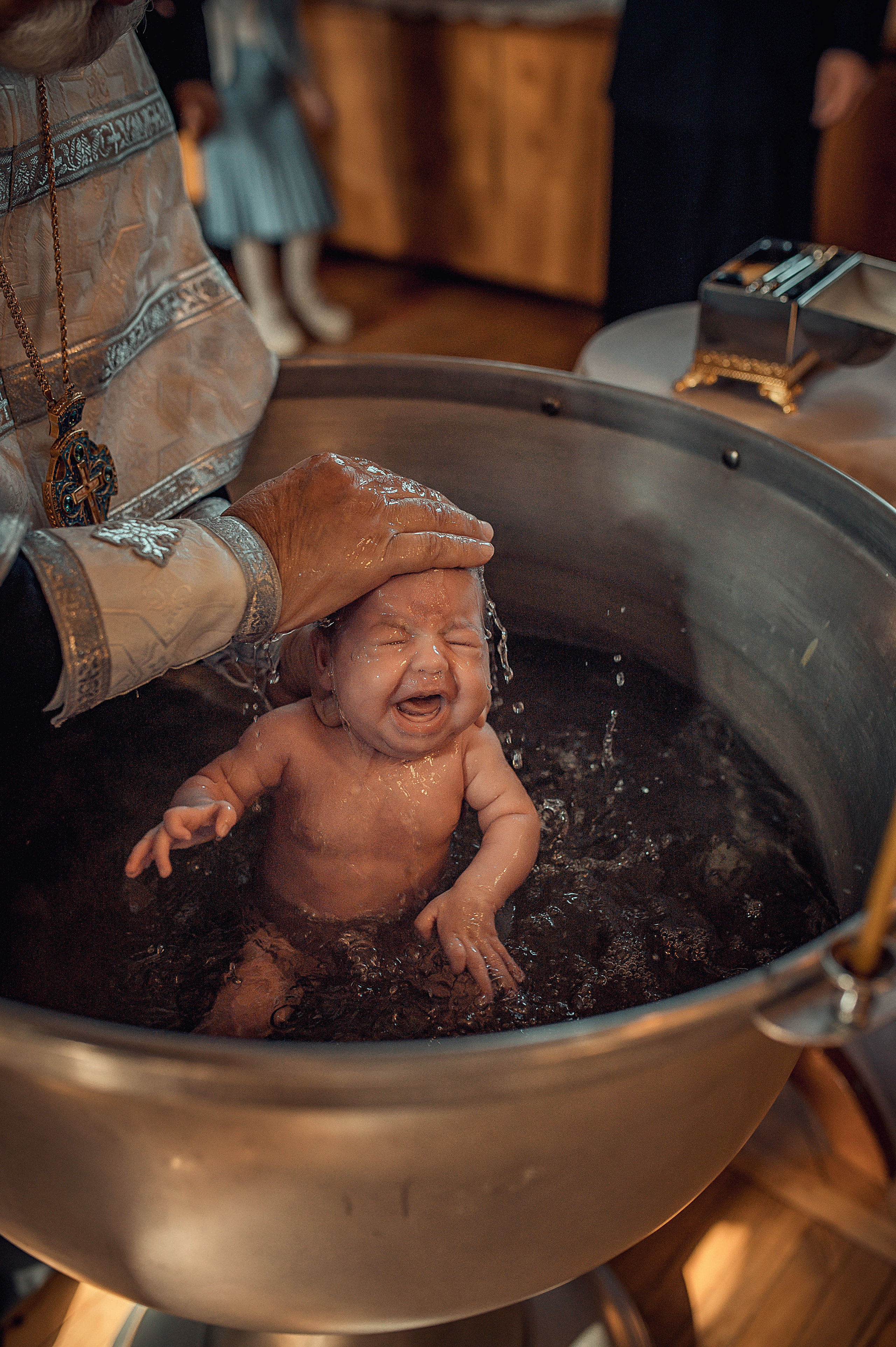 Таинство Крещения Анастасии. Храм Николая Чудотворца г. Волгоград. Церковный, семейный и репортажный фотограф Волгоград, Волжский