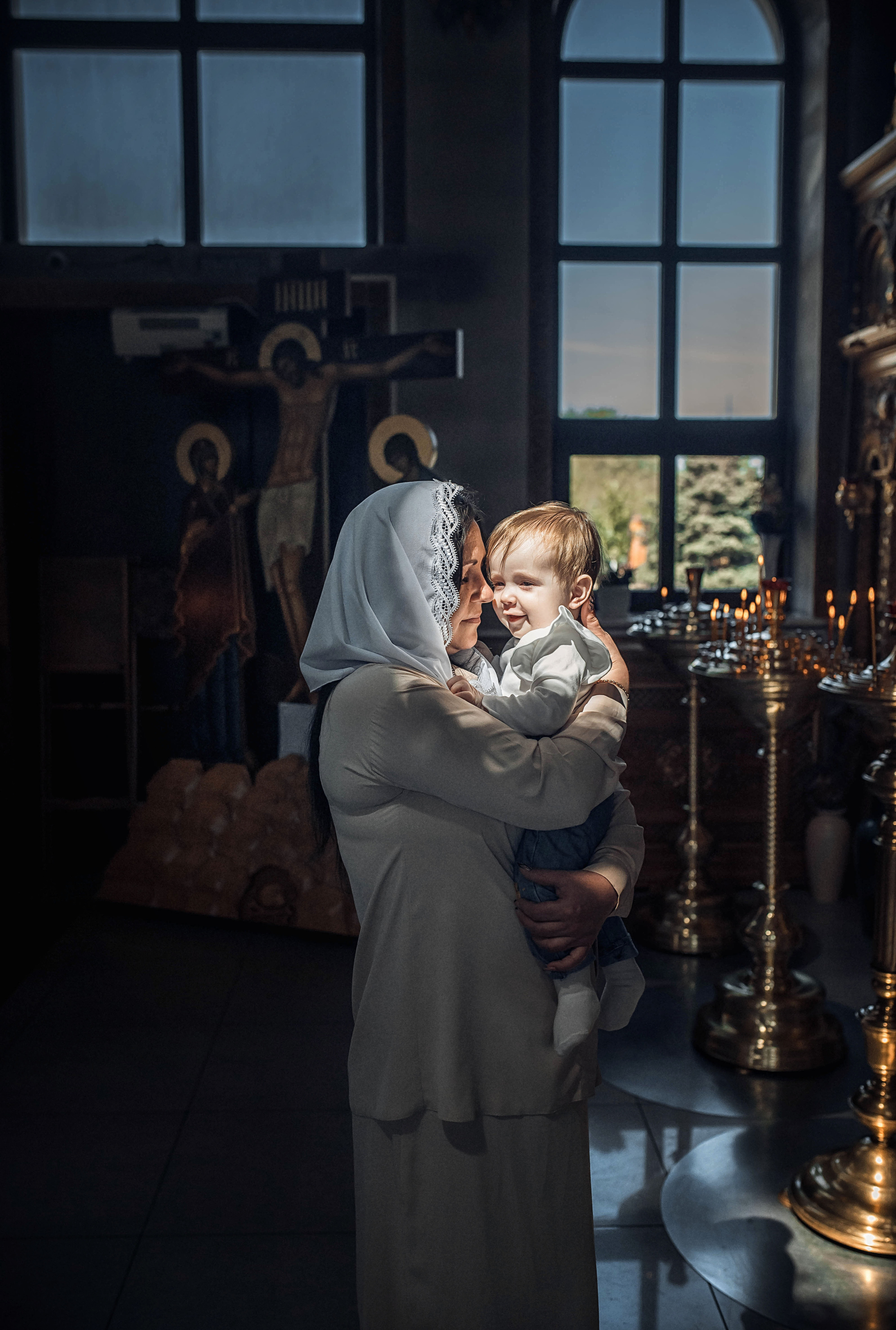 Таинство Крещение Александры. Храм Святого Луки г. Волжский. Церковный, семейный и репортажный фотограф Волгоград, Волжский