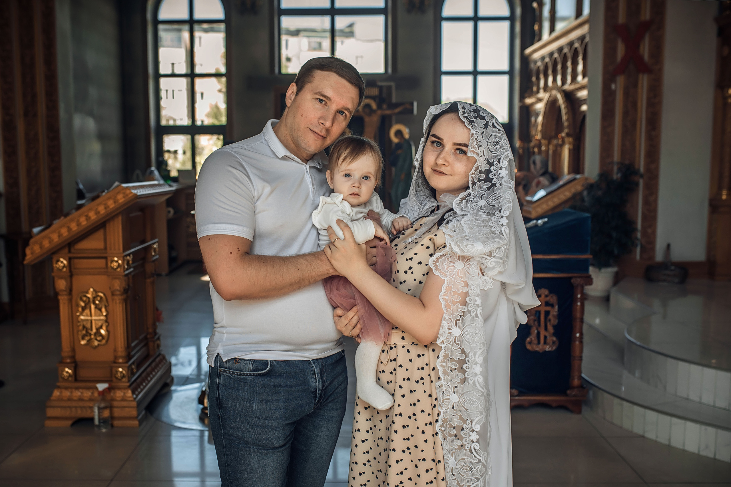 Таинство Крещение Александры. Храм Святого Луки г. Волжский. Церковный, семейный и репортажный фотограф Волгоград, Волжский