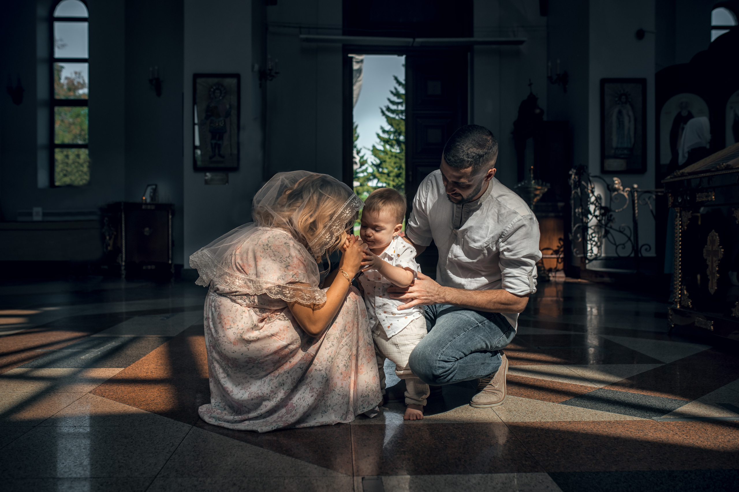 Таинство Крещение Давида. Храм Всех Святых Мамаев Курган г. Волгоград. Церковный, семейный и репортажный фотограф Волгоград, Волжский