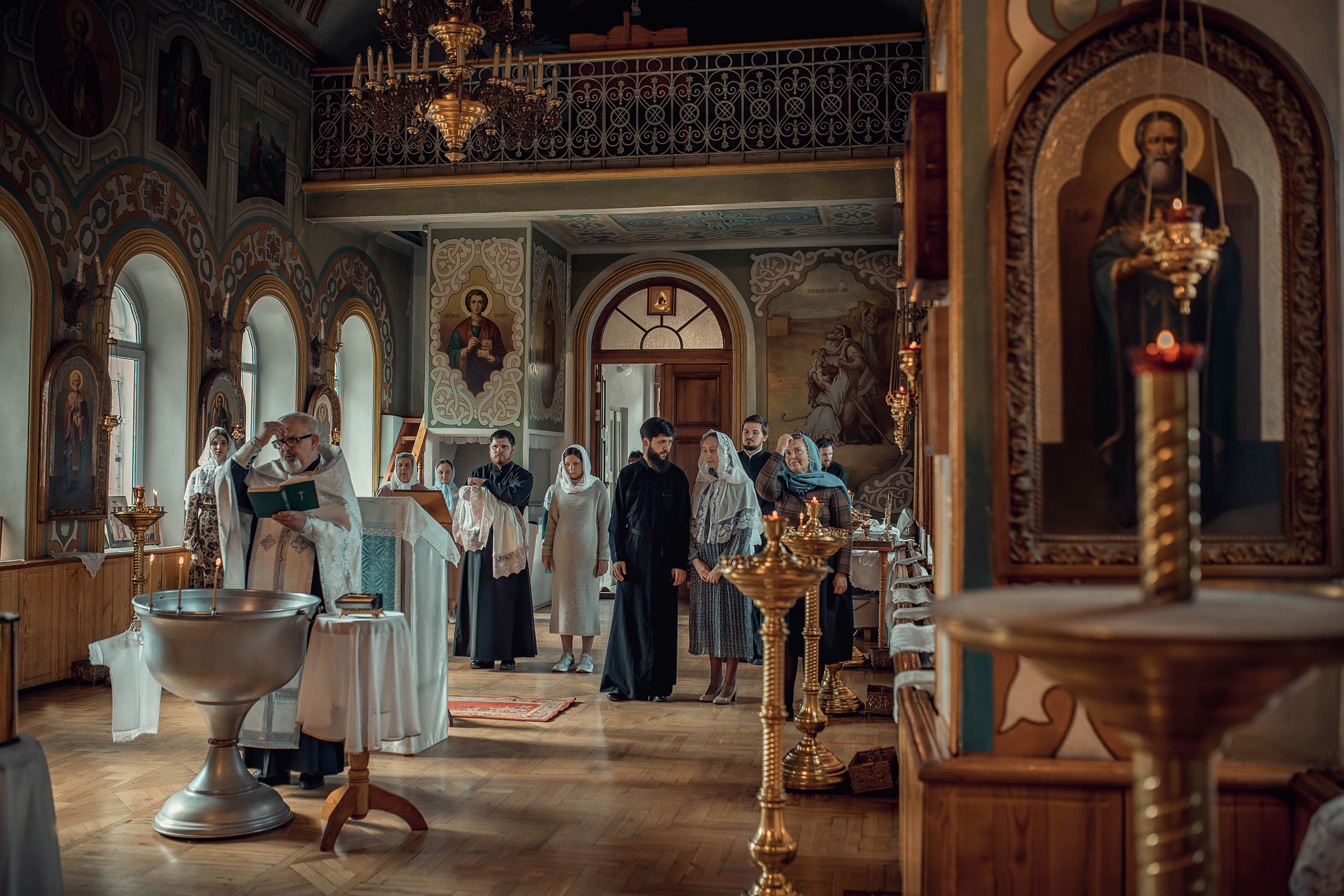 Таинство Крещения Анастасии. Храм Николая Чудотворца г. Волгоград. Церковный, семейный и репортажный фотограф Волгоград, Волжский