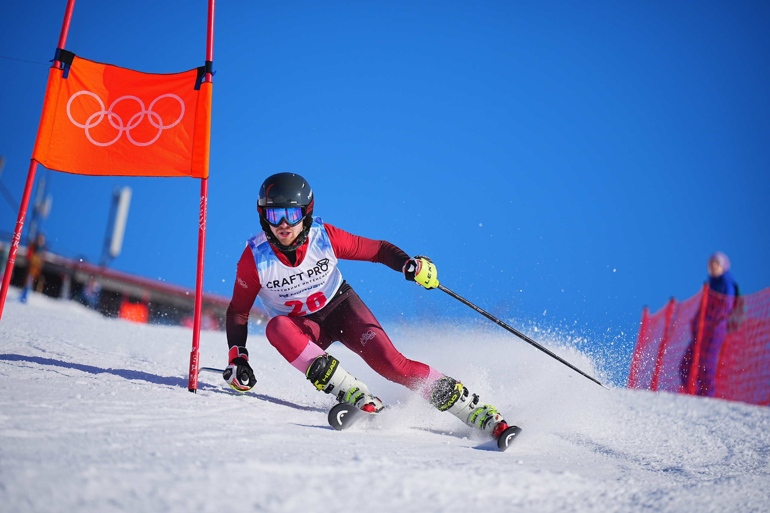 Шуколово. Открытое Первенство МФТИ по горным лыжам. GS, Telemark, 2024. Фотограф Студитский Евгений