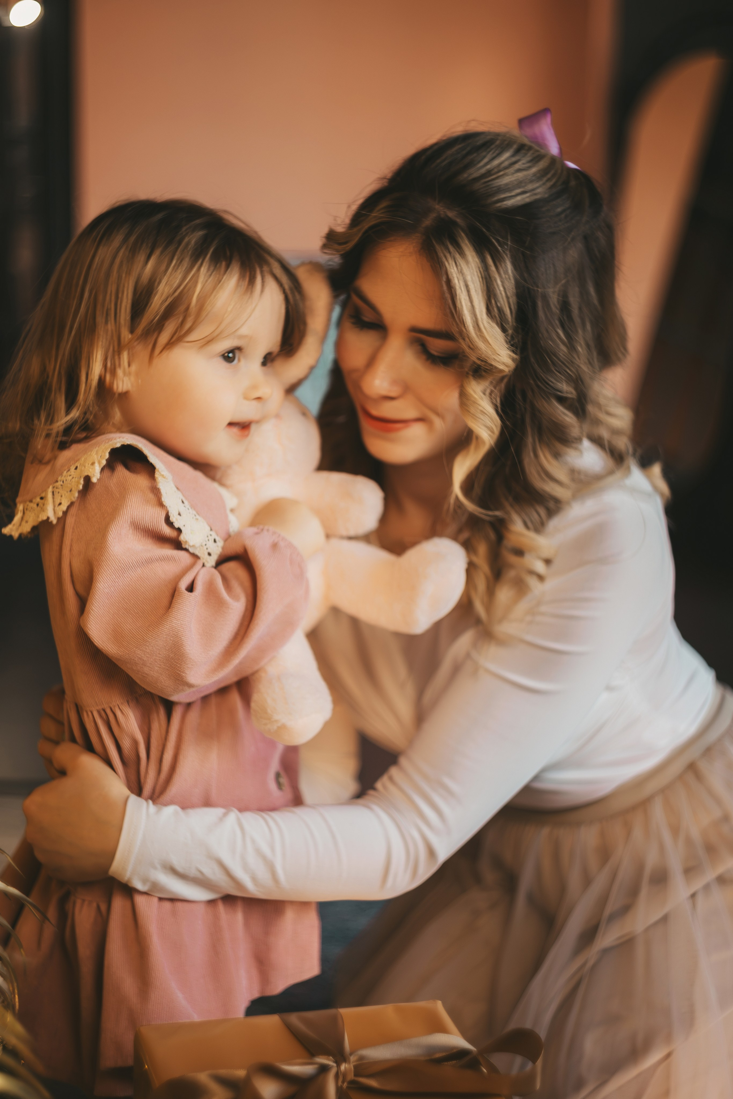 Новогодняя семейная съемка в студии. Семейный и женский фотограф в Москве Надежда Воробьева