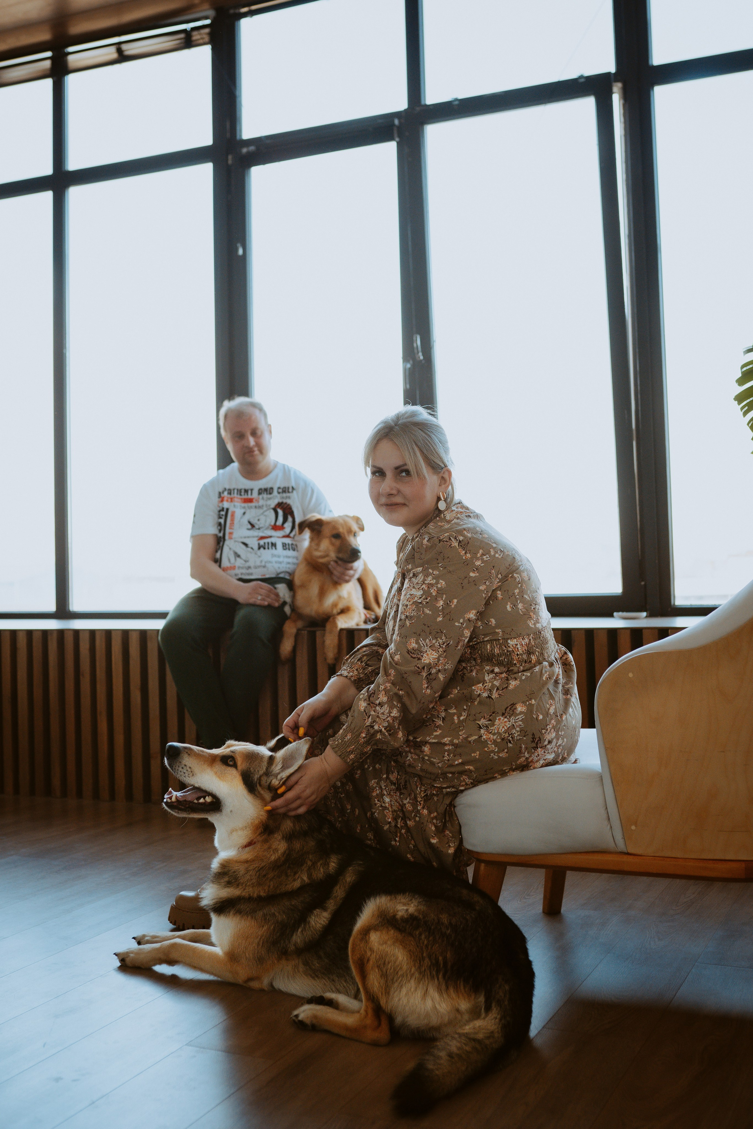 Рэй, Кузя, Ольга и Александр. Фотограф анималист в Спб недорого Олеся Майорова