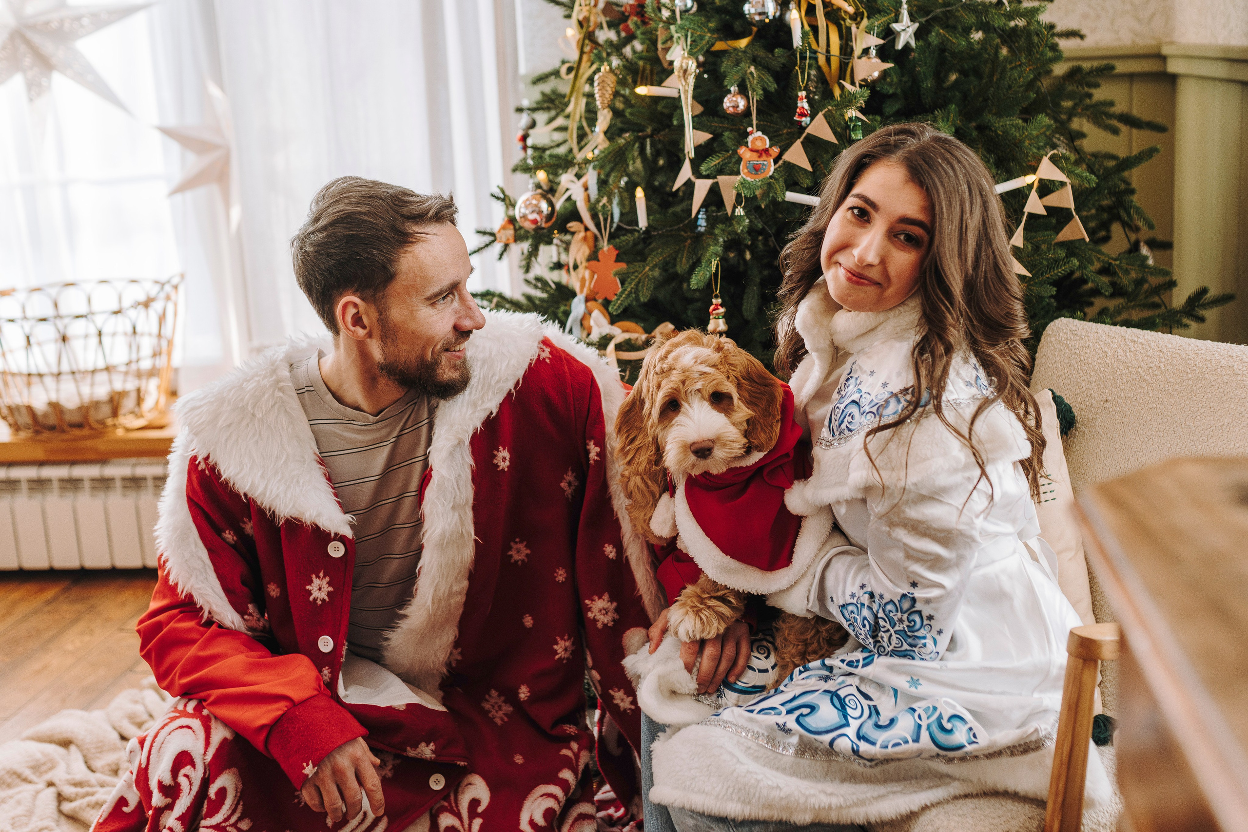 Мёрфи, Таня и Антон. Фотограф анималист в Спб недорого Олеся Майорова