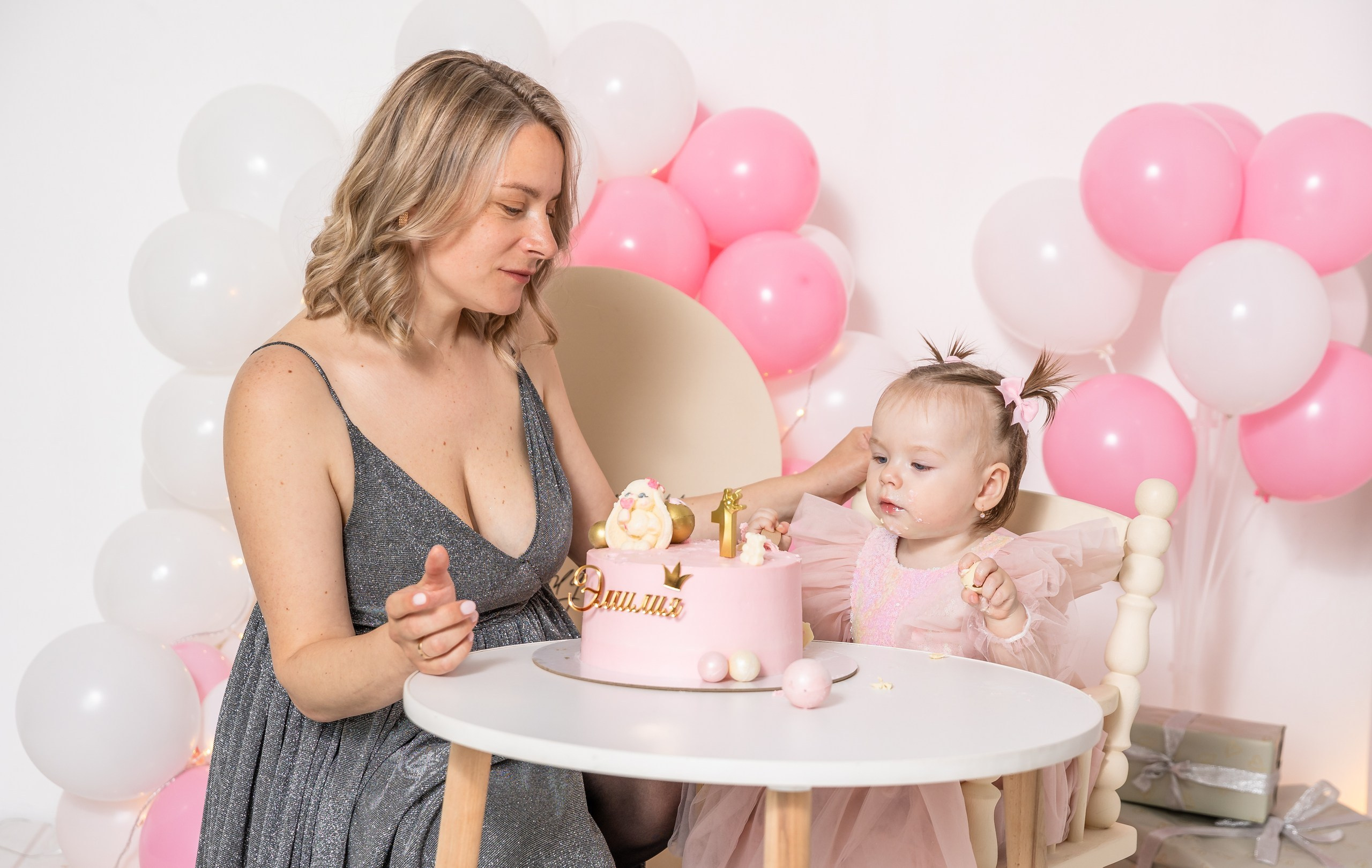 День рождения в розовом цвете. Детский семейный фотограф в г. Находка Ольга Коваленко, фотостудия Memories