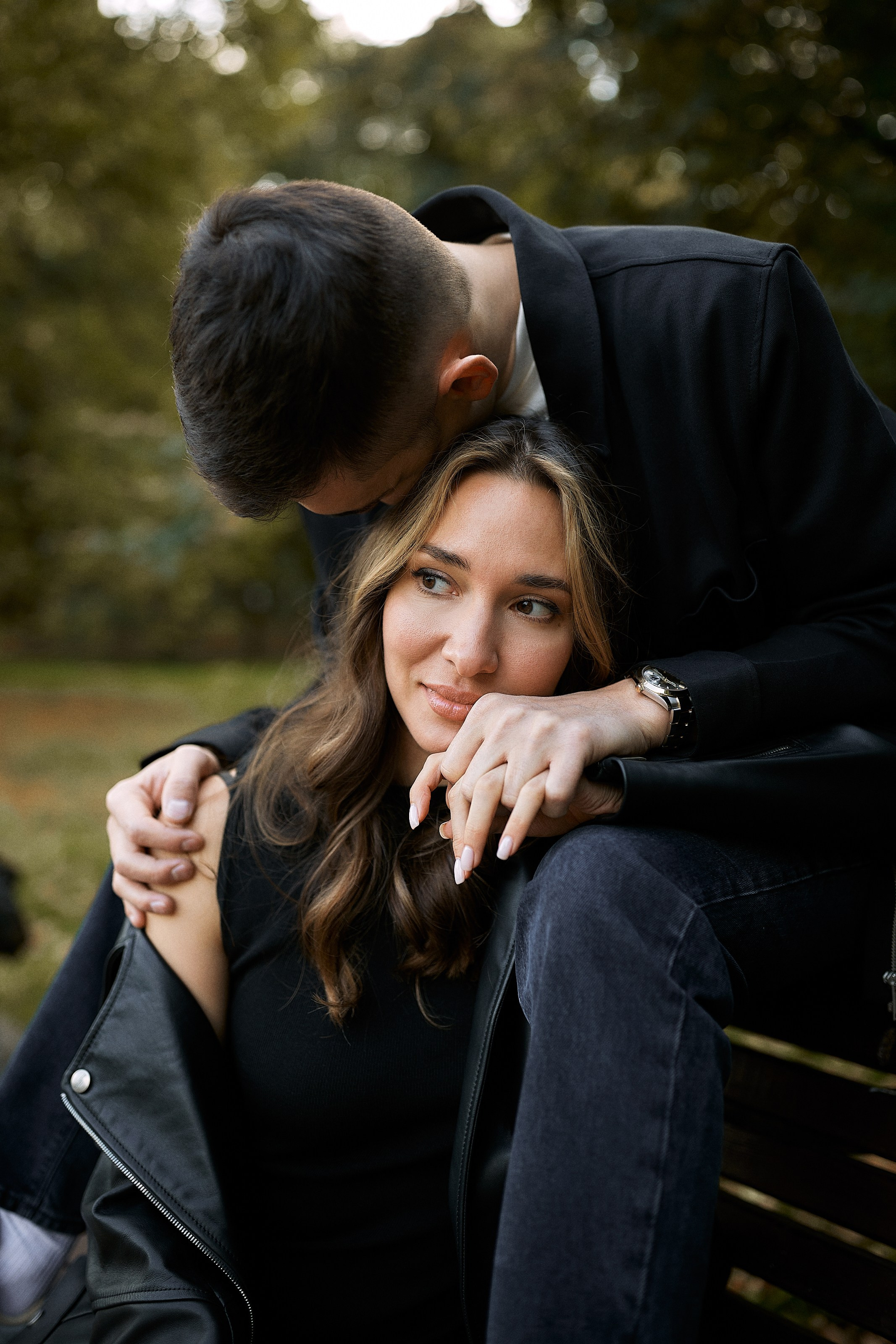 фотосессия для пары в парке