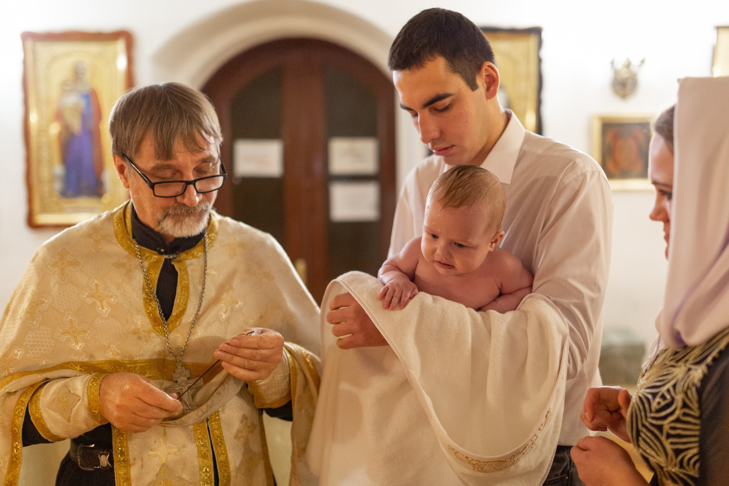Таинство крещения. Фотограф Комаров Сергей