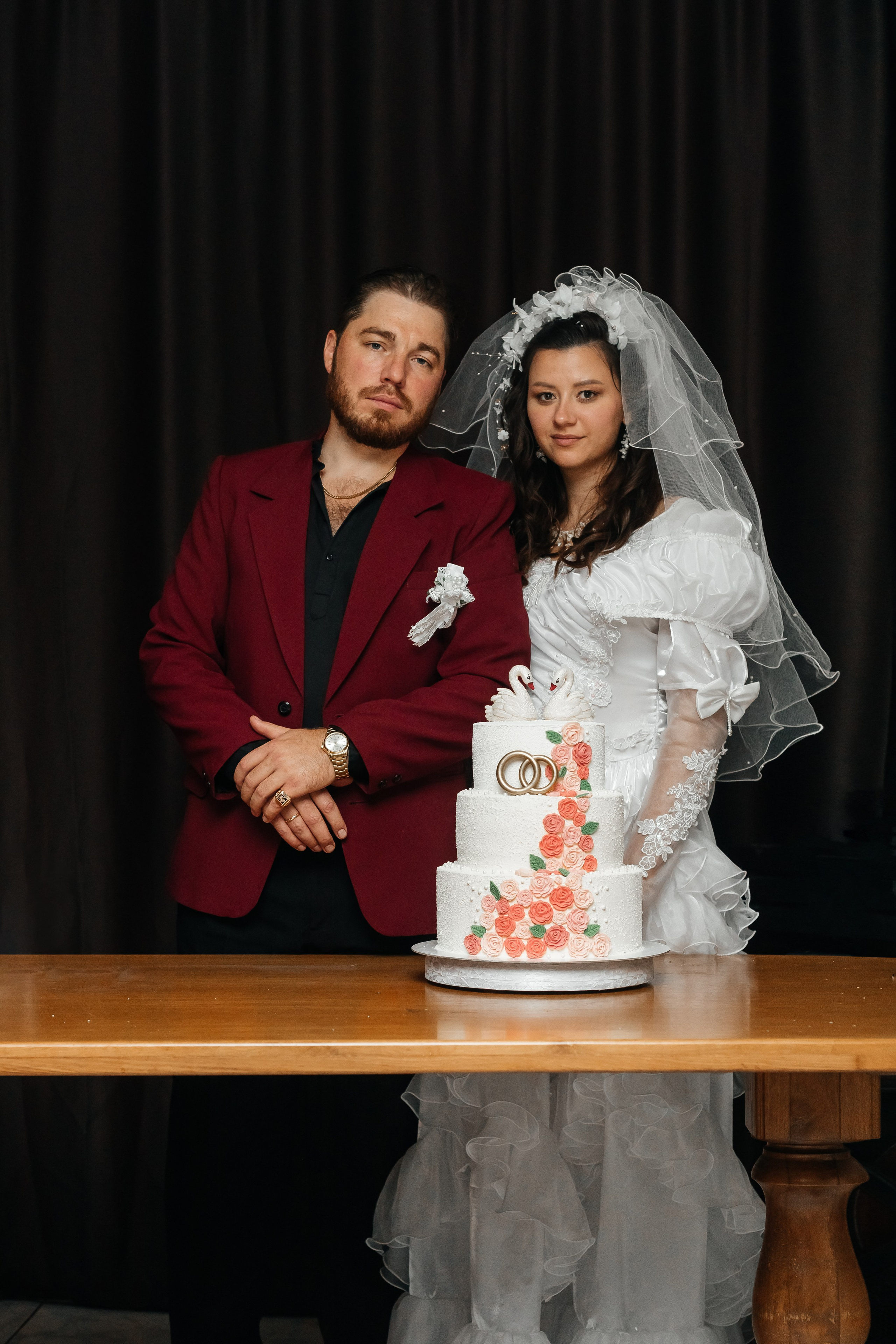 Свадебная фотосессия в стиле 90-х. Свадебный и семейный фотограф в Краснодарском крае Мария Данилкина