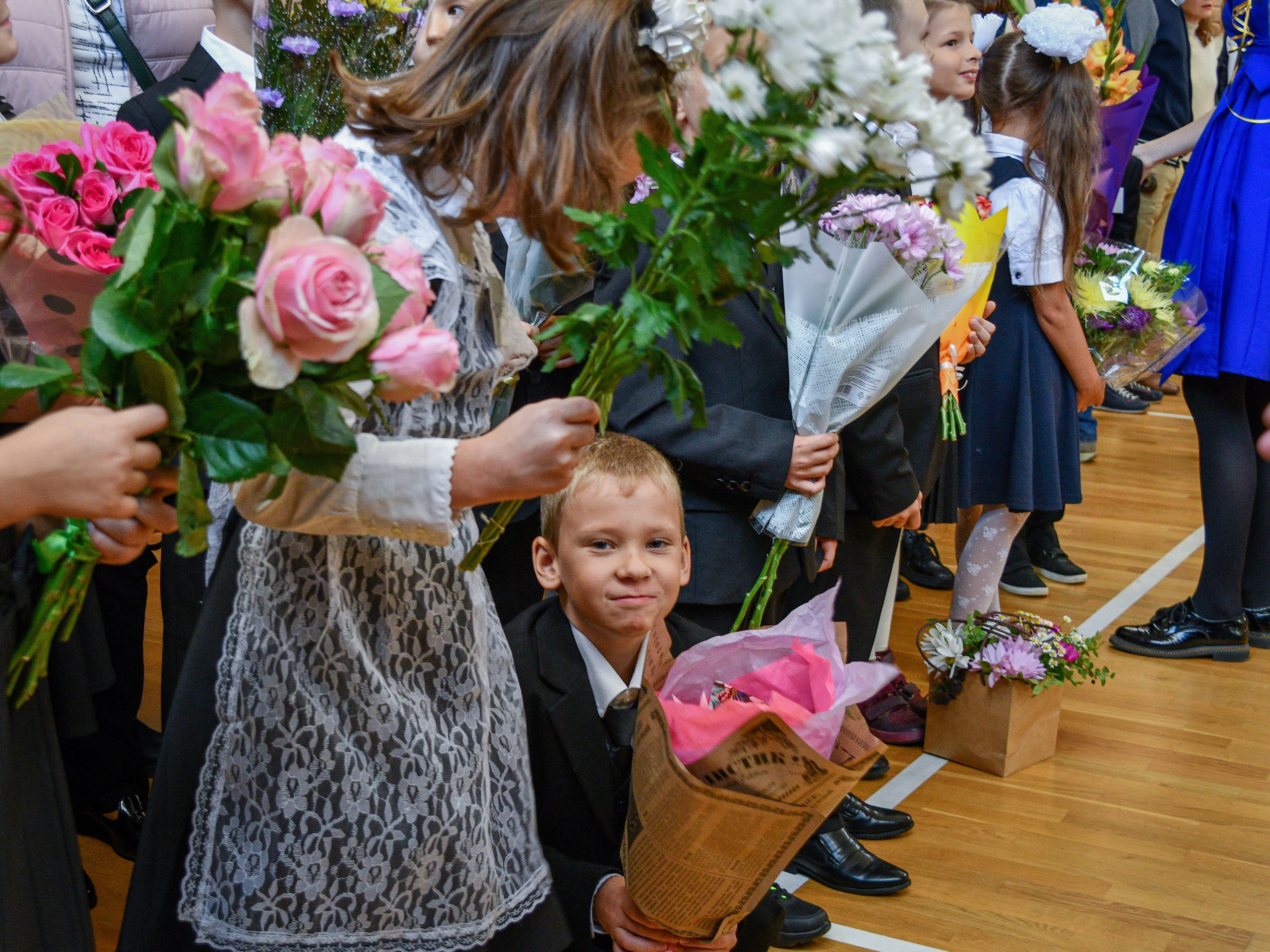 Линейка в 1 классе. Фотограф в Санкт-Петербурге Ксения Яковчук