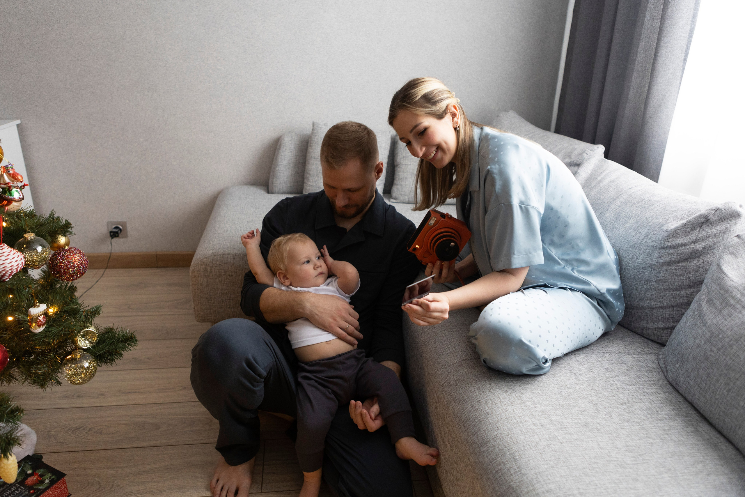 Домашняя новогодняя фотосессия. Семейный и портретный фотограф в Москве Елена Флегант