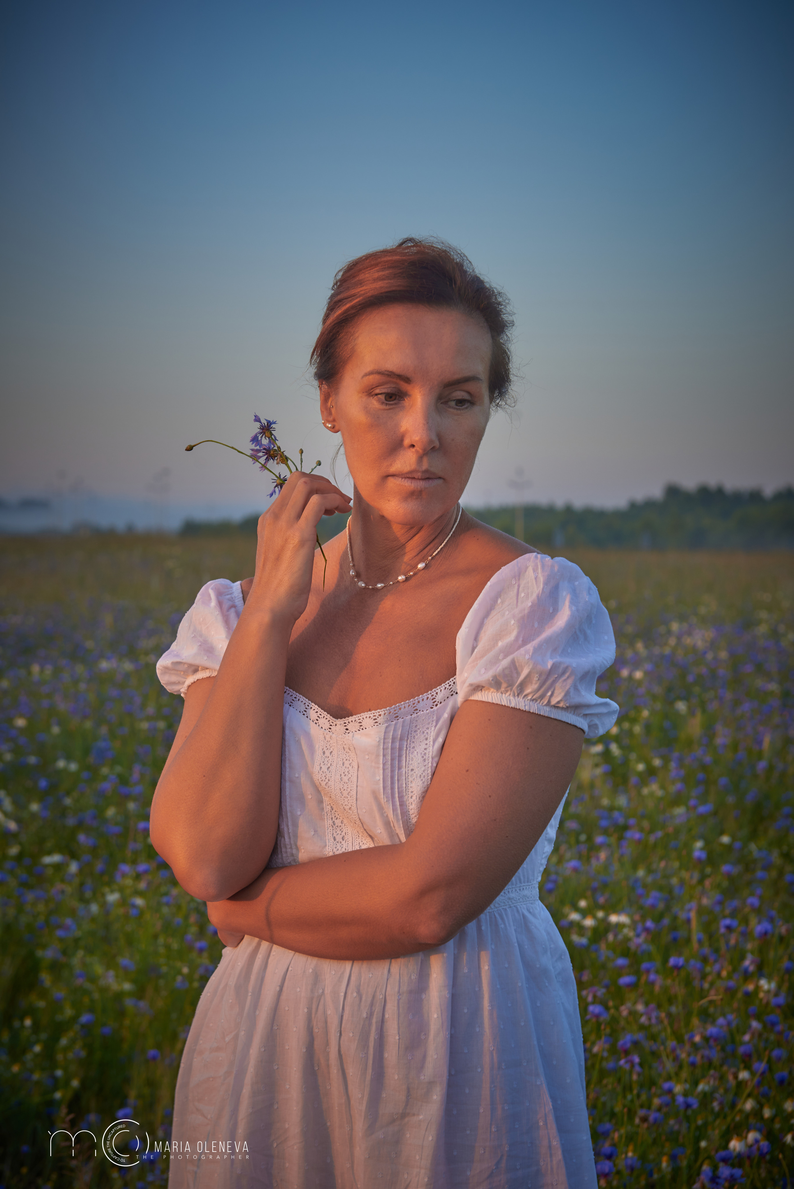 Елена в васильках. Фотограф Мария Оленева