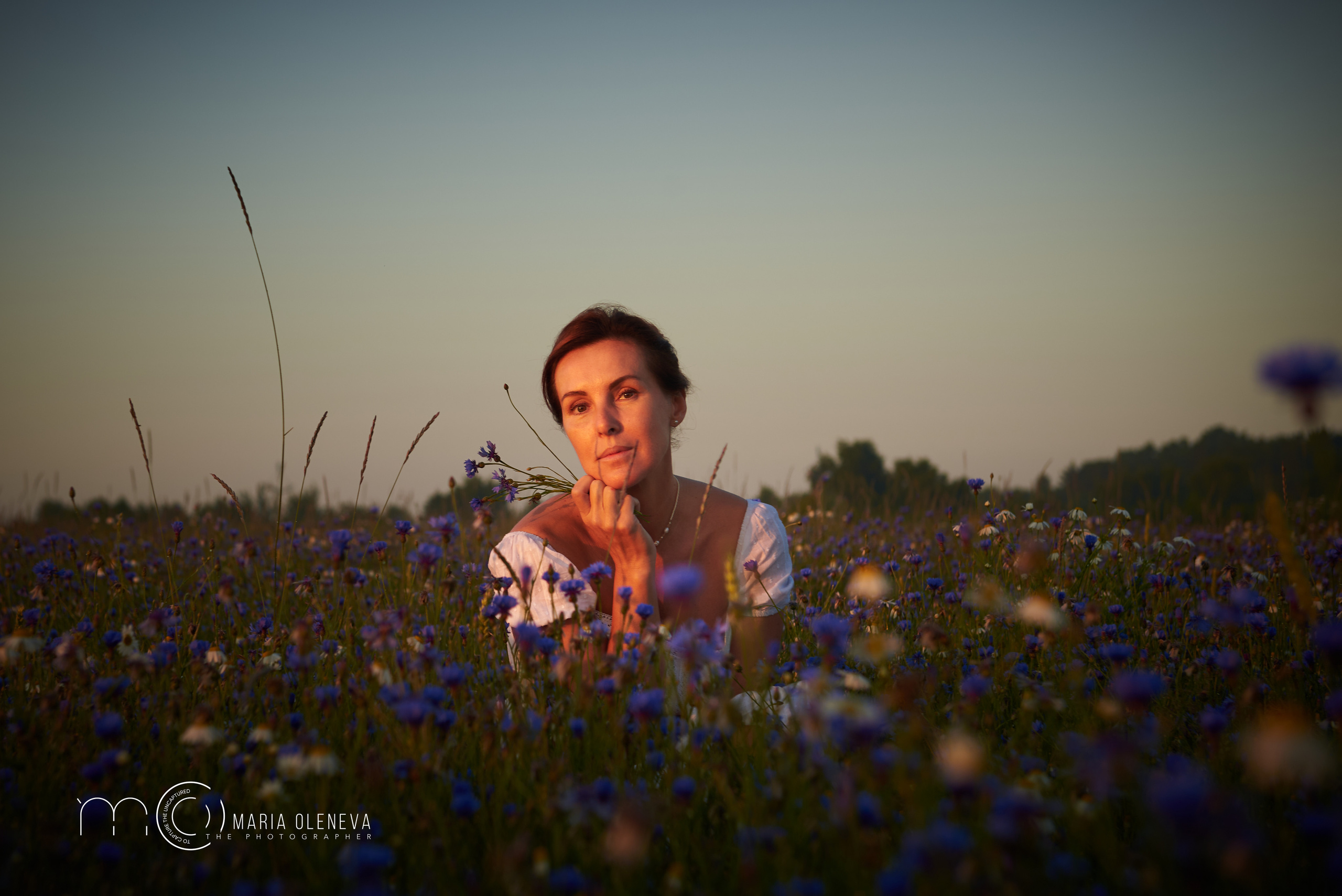 Елена в васильках. Фотограф Мария Оленева
