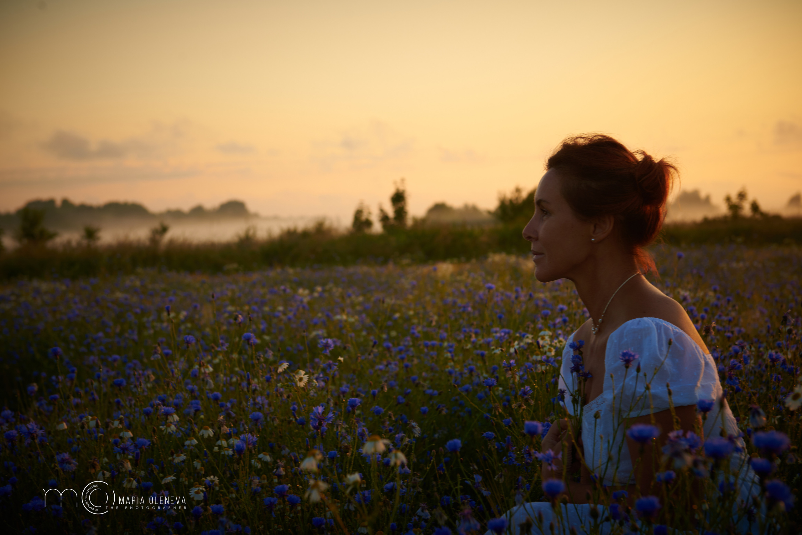 Елена в васильках. Фотограф Мария Оленева