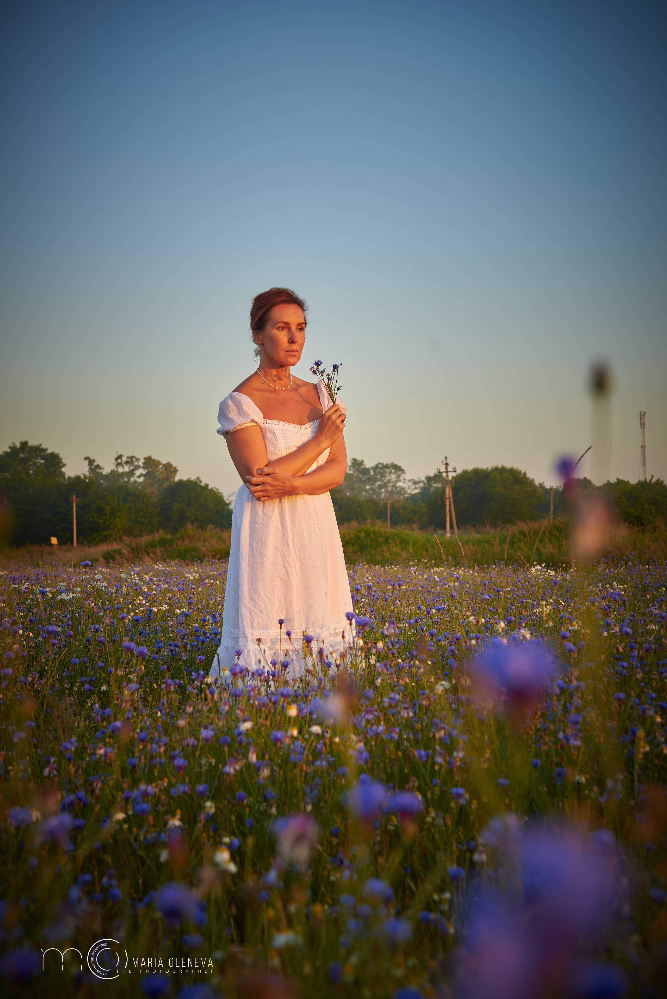 Елена в васильках. Фотограф Мария Оленева