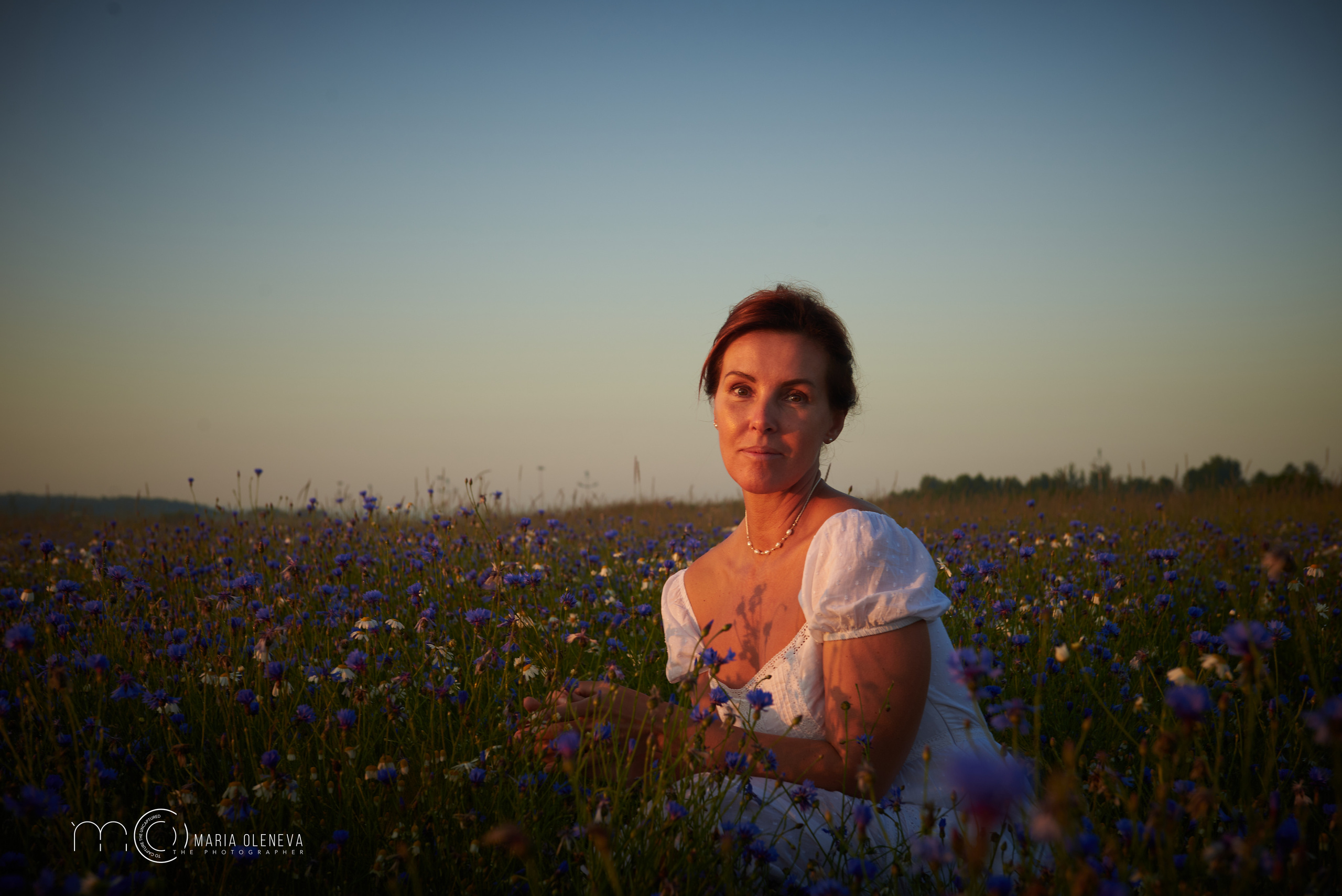 Елена в васильках. Фотограф Мария Оленева