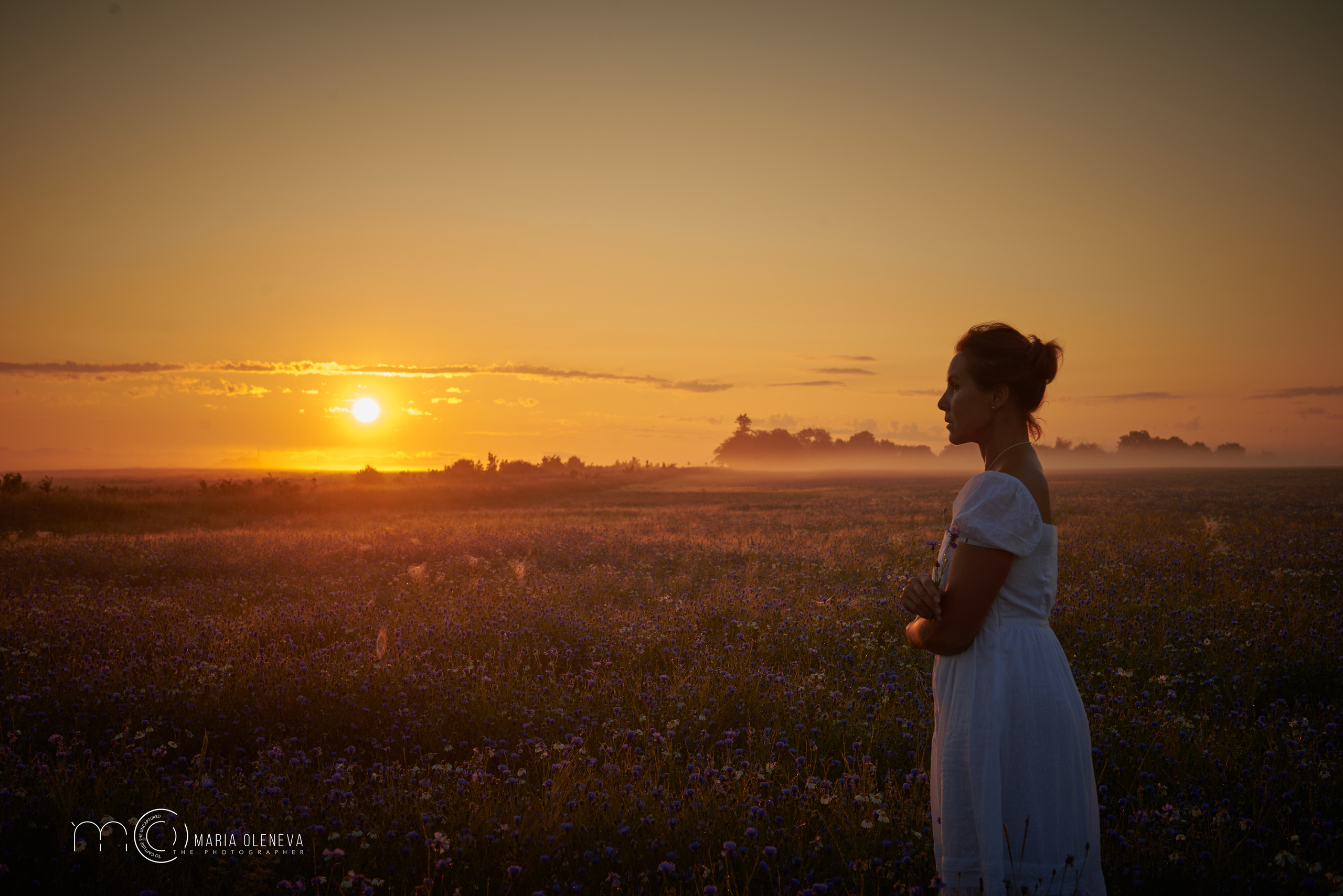 Елена в васильках. Фотограф Мария Оленева