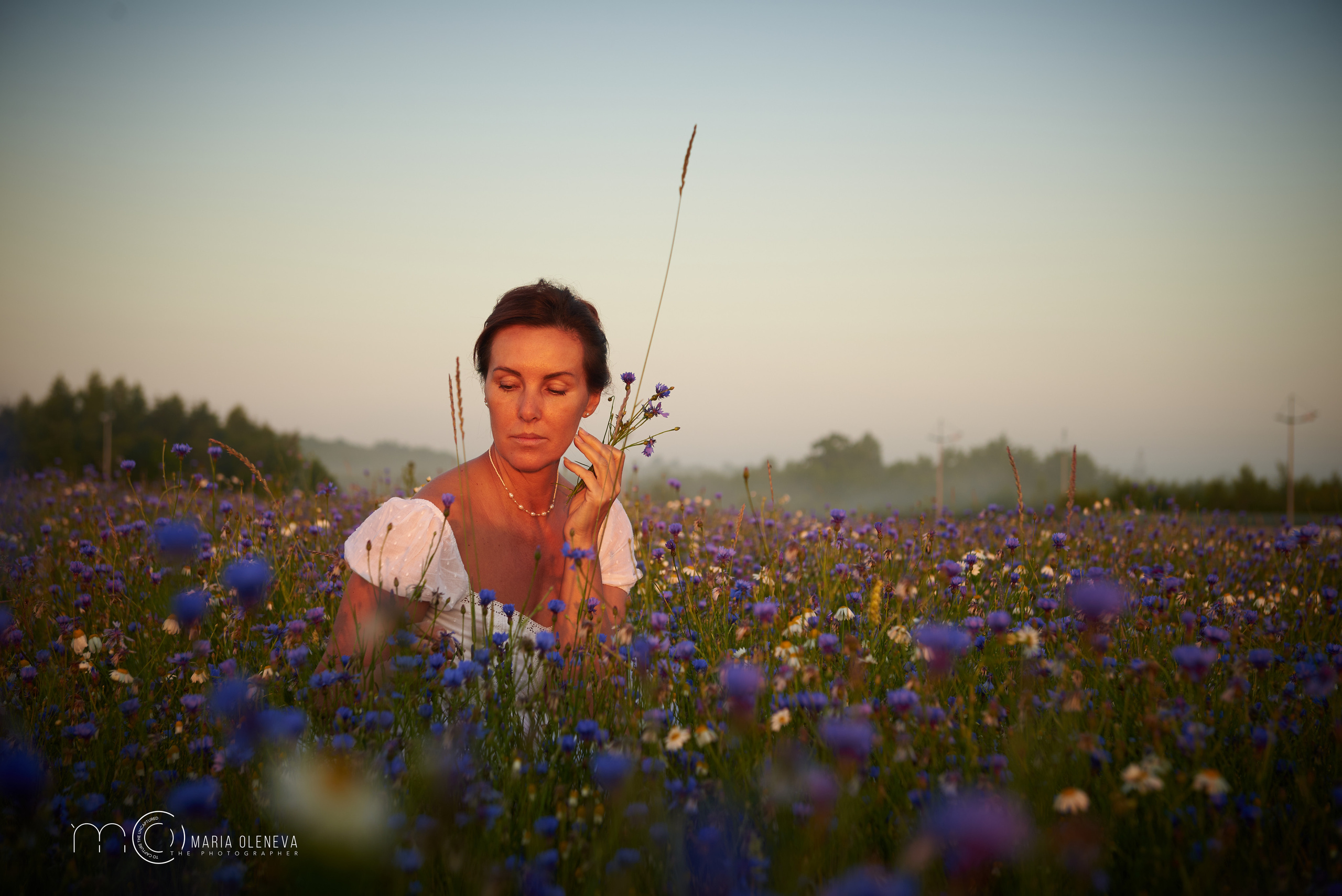 Елена в васильках. Фотограф Мария Оленева
